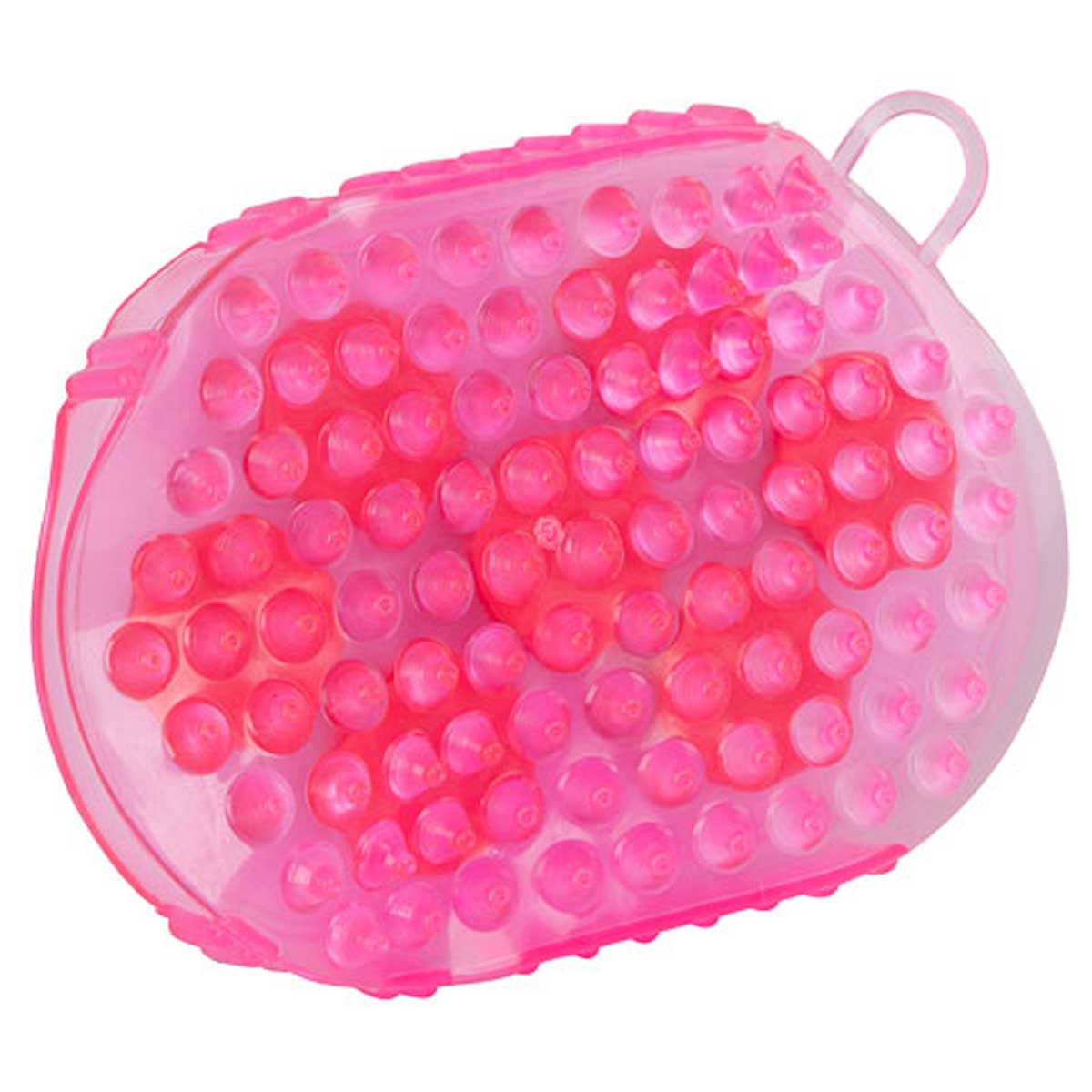 Magnet massage curry comb pink