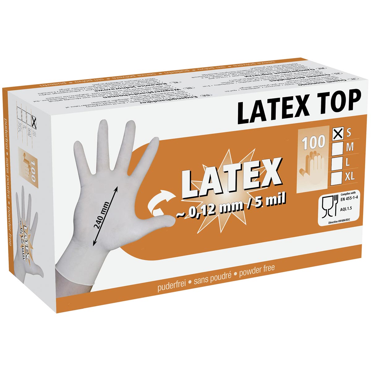 Disposable Gloves Latex Top S