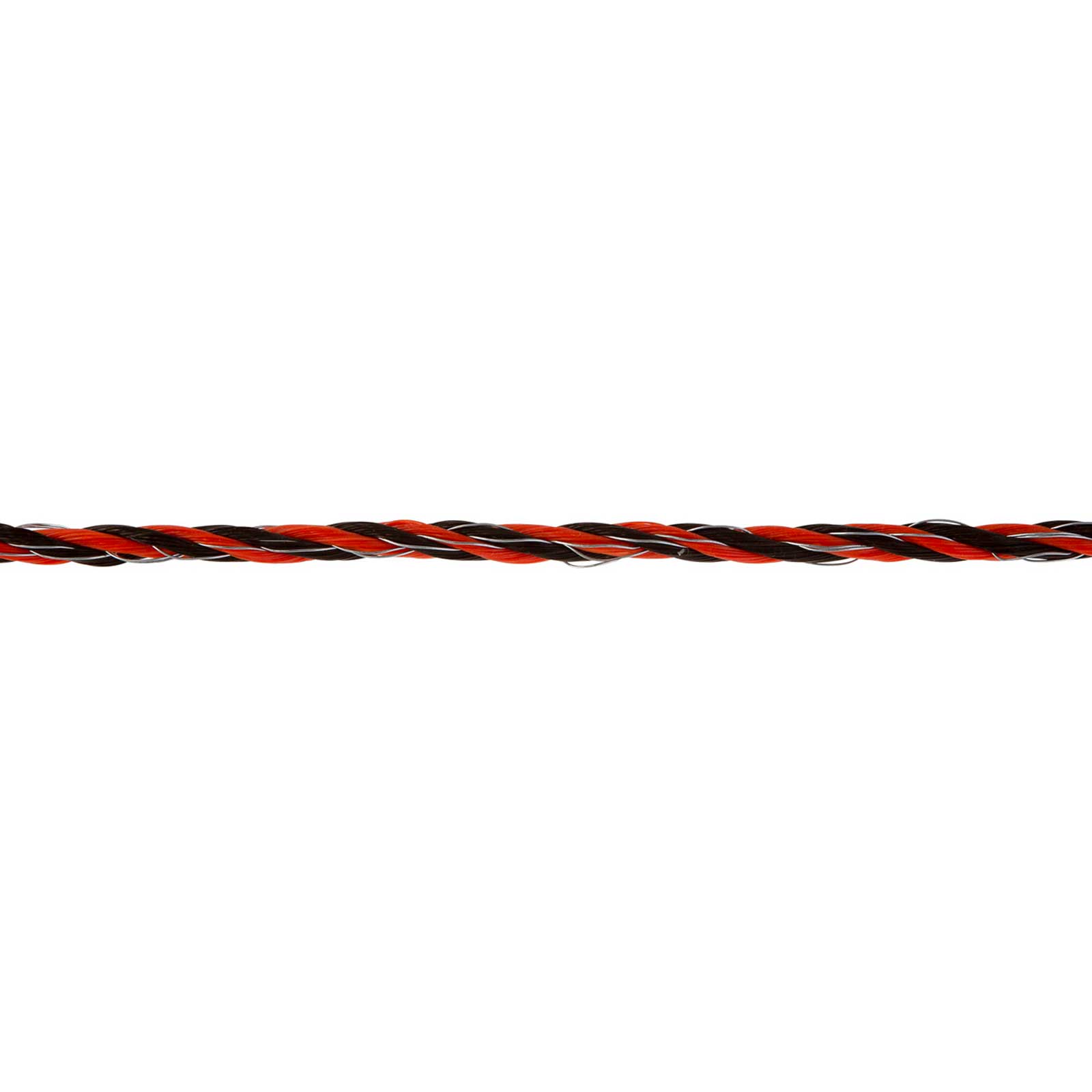 Ako Pasture Fence Rope PremiumLine 400m, Ø 6,5mm, 6x0.20 Niro + 3x0.25 Copper, orange-brown