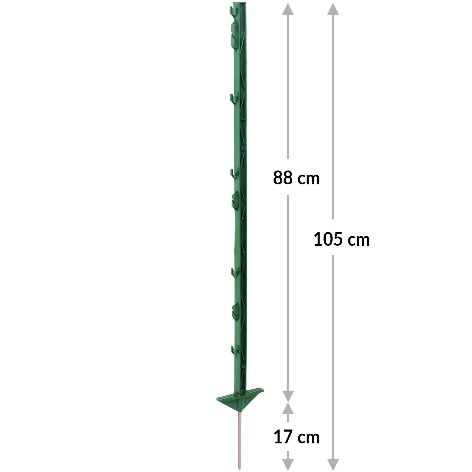Agrarzone Plastic Post 105 cm, green (20 pcs.)