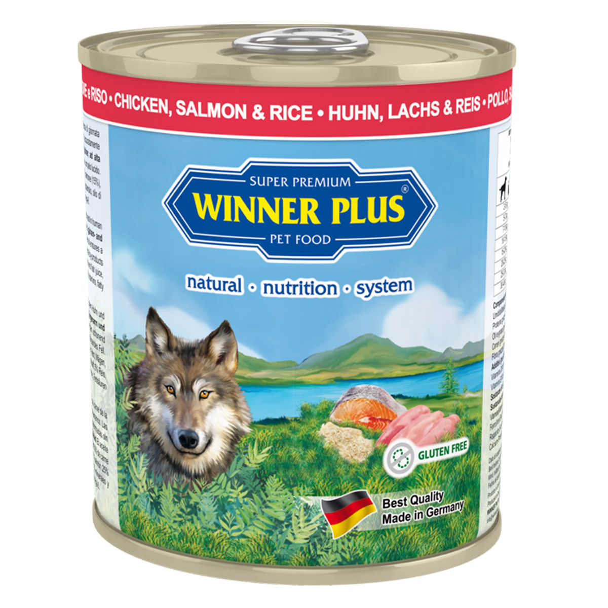 Winner Plus Chicken & Salmon with Rice 6 x 800 g