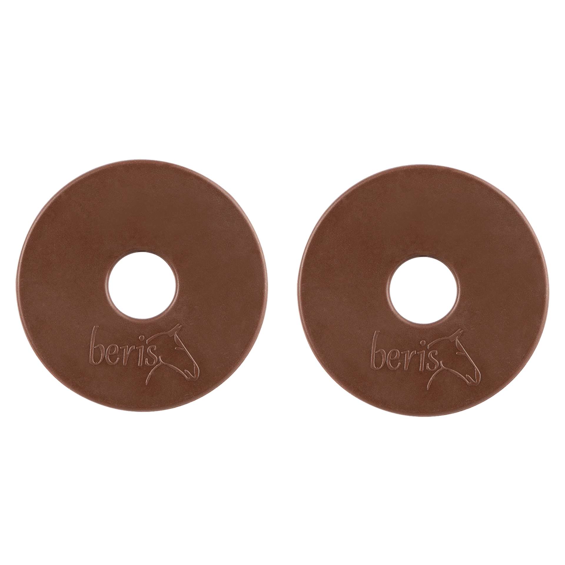 beris rubber Bit Guards, brown (pair)