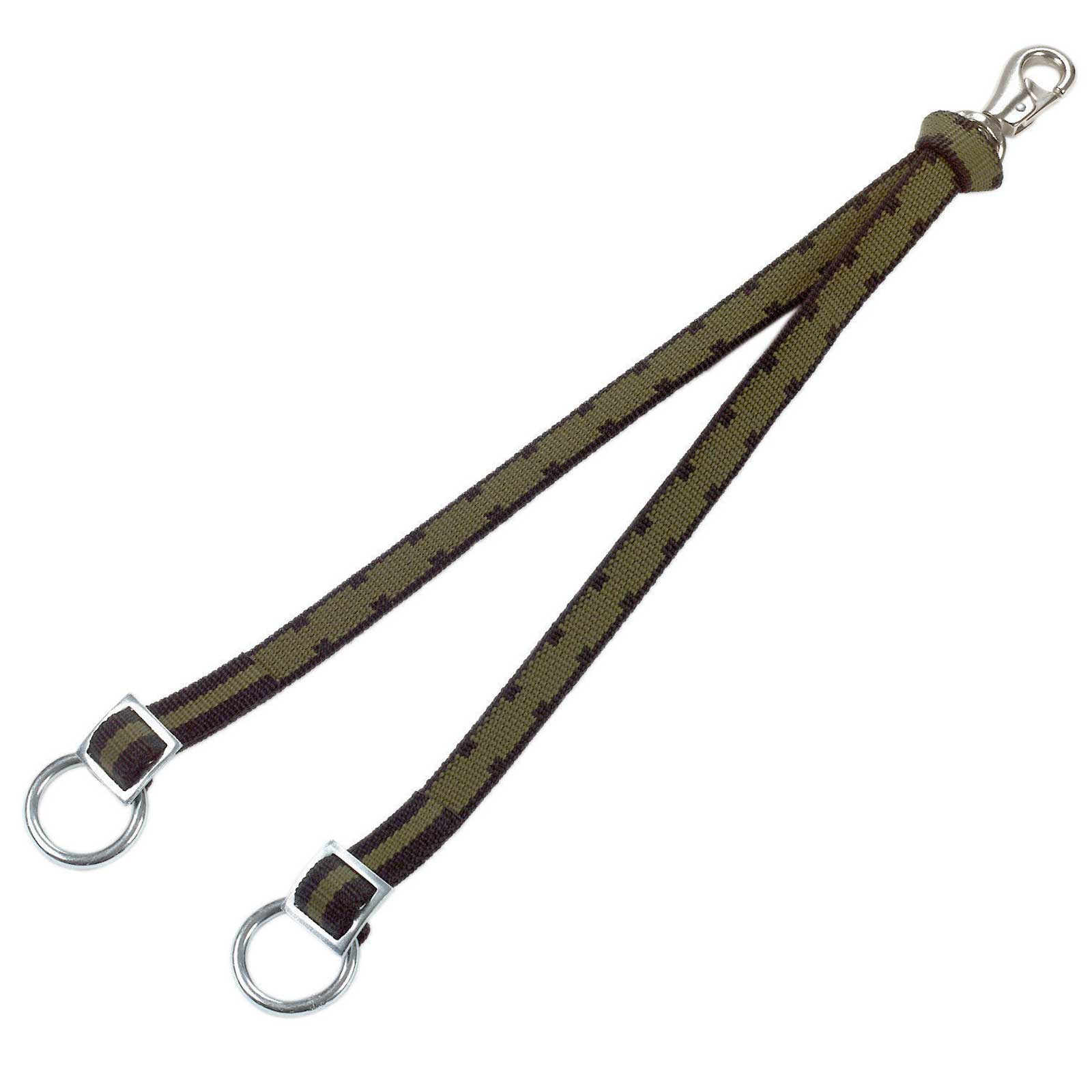 Ground strap double, with carabiner, 75 cm