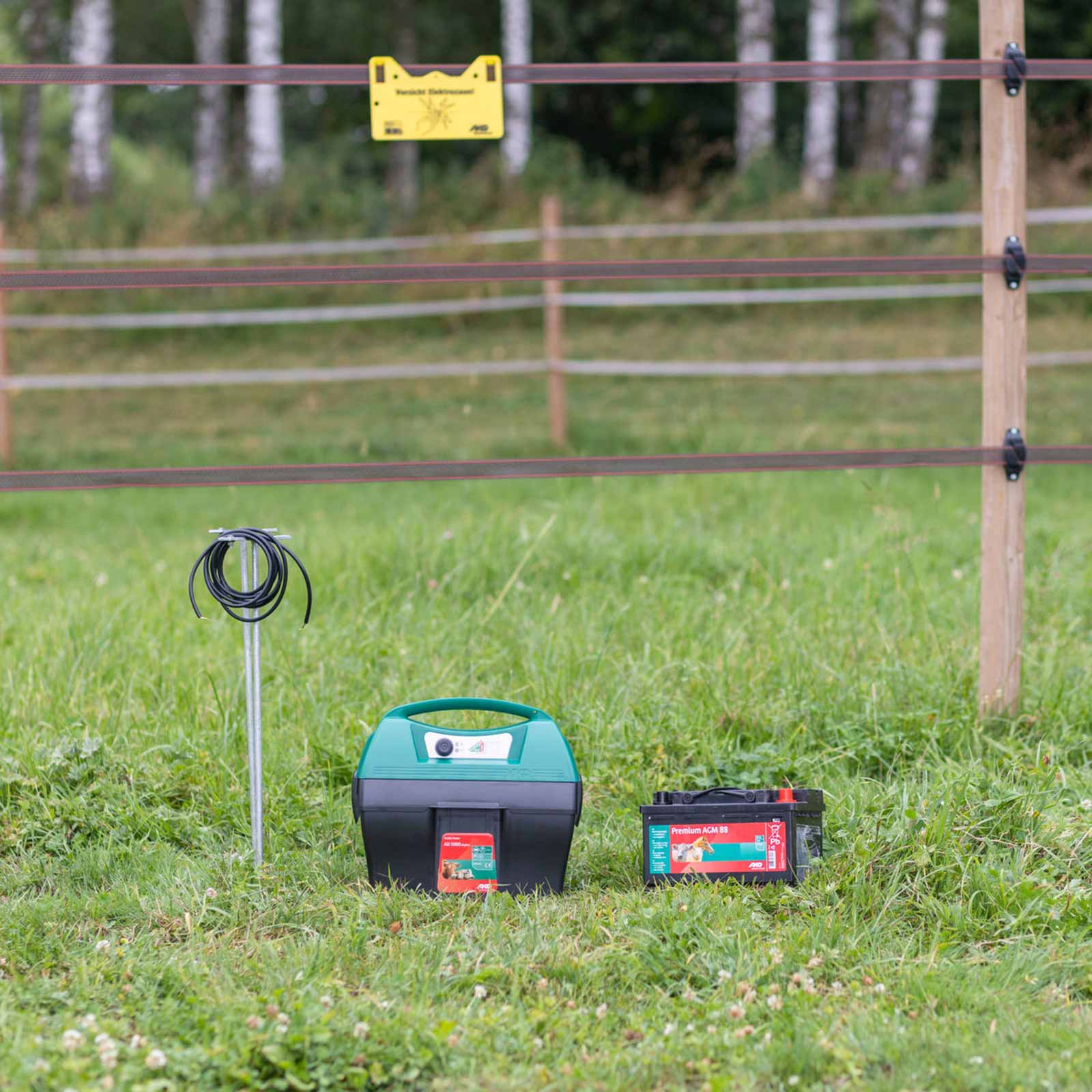 AKO Mobile Power AD 5000 electric fence energiser 12v, 7,4 joule