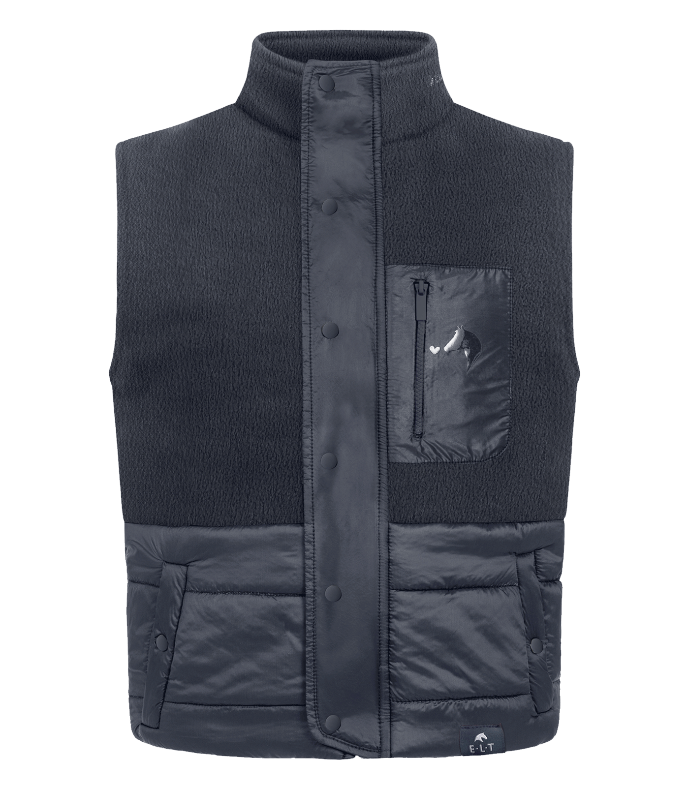 ELT Lucky Milu quilted vest, kids, deep blue, size 134/140