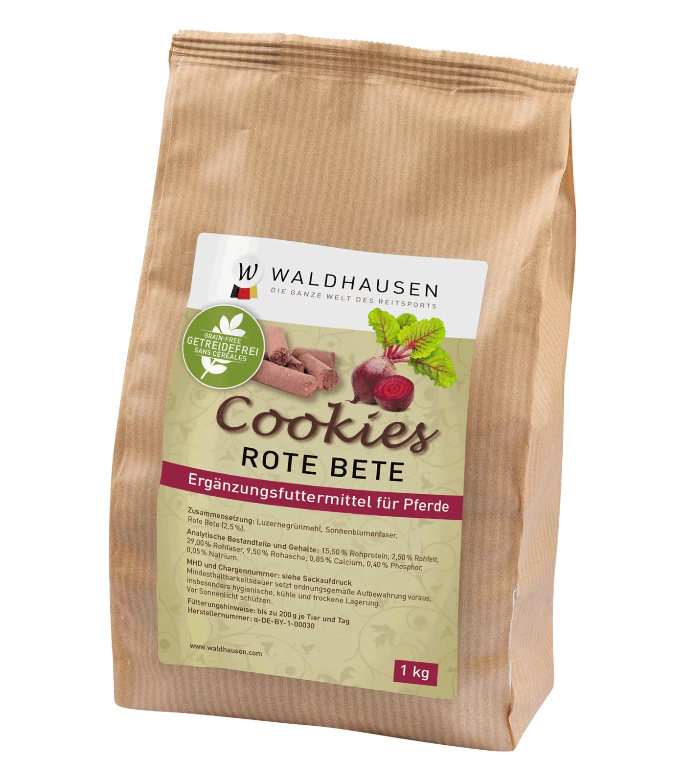 Waldhausen Cookies Beetroot, grainfree, 1 kg 