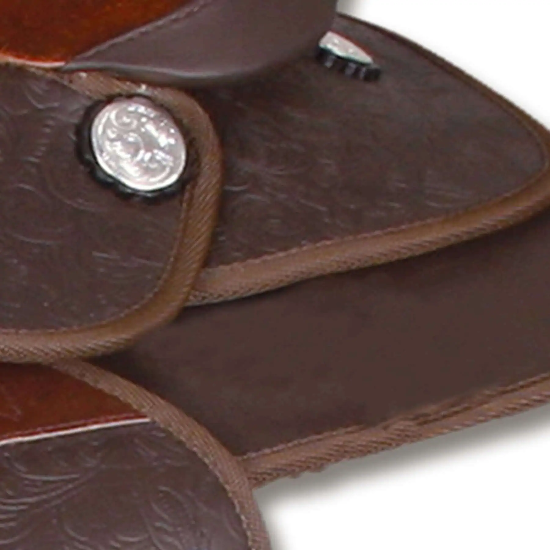 Synthetic Western Saddle, pony, brown 10"/25 cm