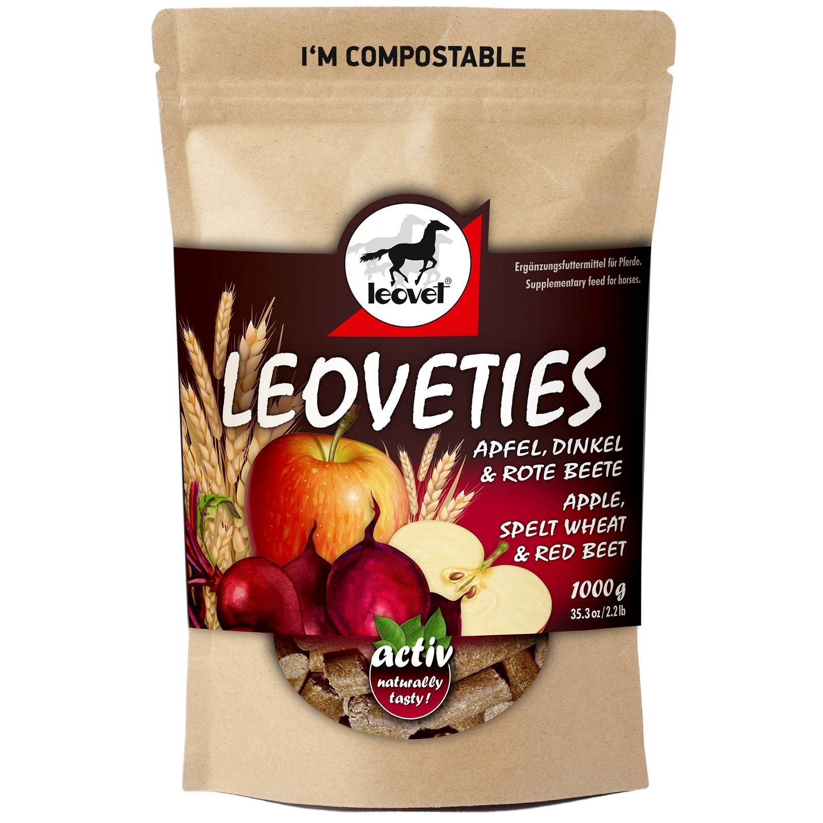 Leovet Leoveties Treats Apple, Spelt Wheat & Red Beet 1 kg