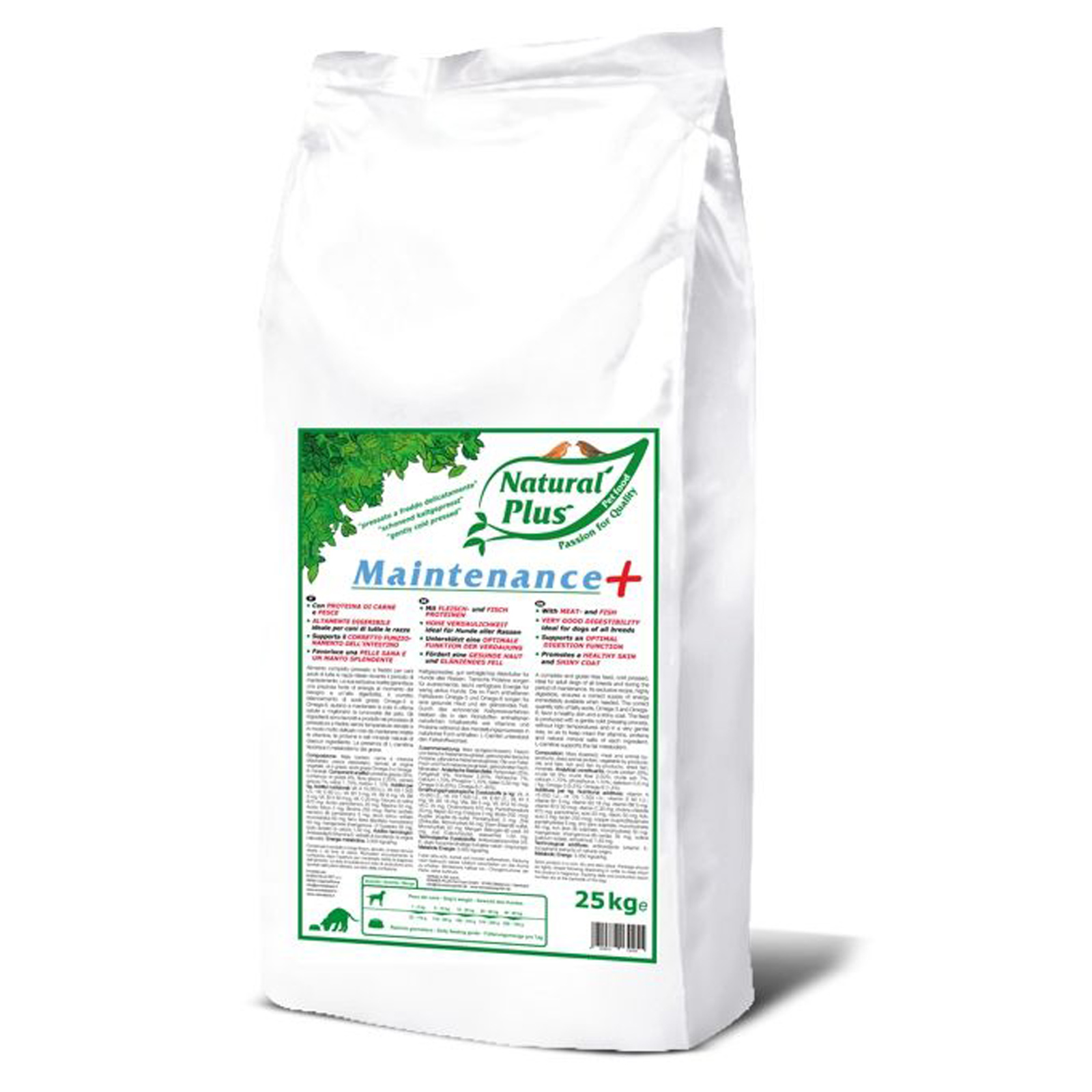 Natural Plus Maintenance Plus, cold pressed 25 kg