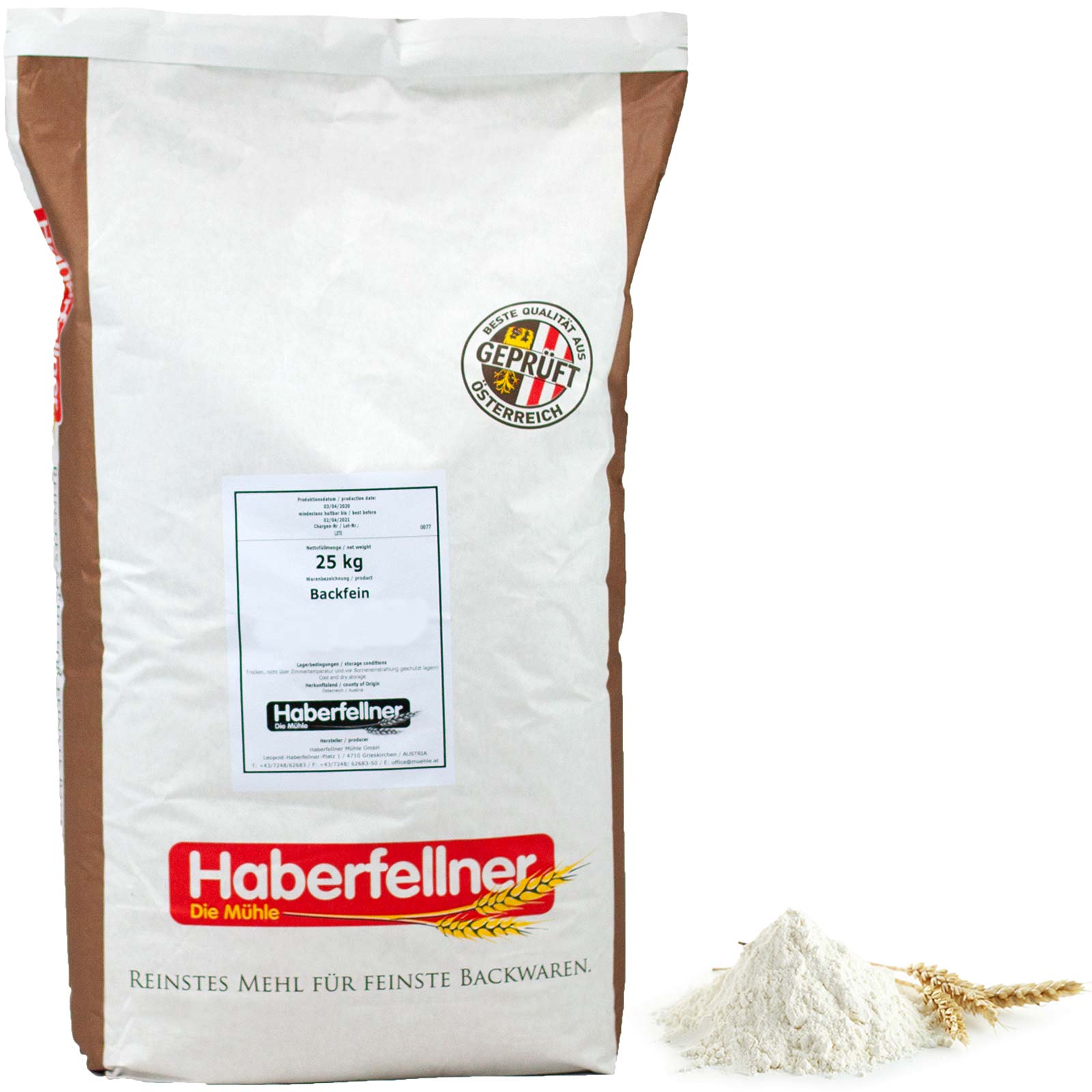 Haberfellner Wholegrain Rye Flour 25 kg