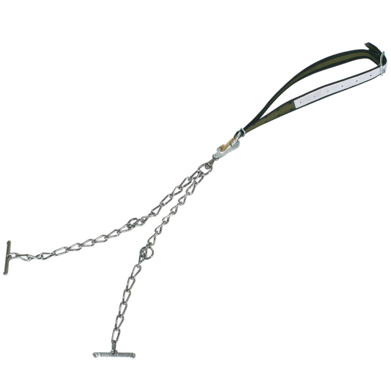 Cattle attachment compl. with chain 6 mm double with safety lock small