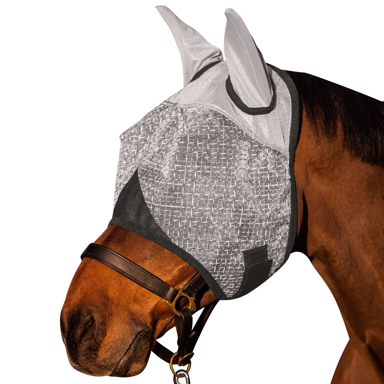 Fly mask with ear and UV protection full