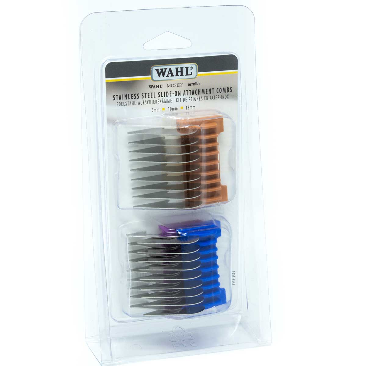 WAHL Slide-on Attachment Comb Set Stainless Steel for Rex, 1400, Arco, Adelar WAHL Slide-on Attachment Comb Set Stainless Steel for Rex, 1400, Arco, Adelar
