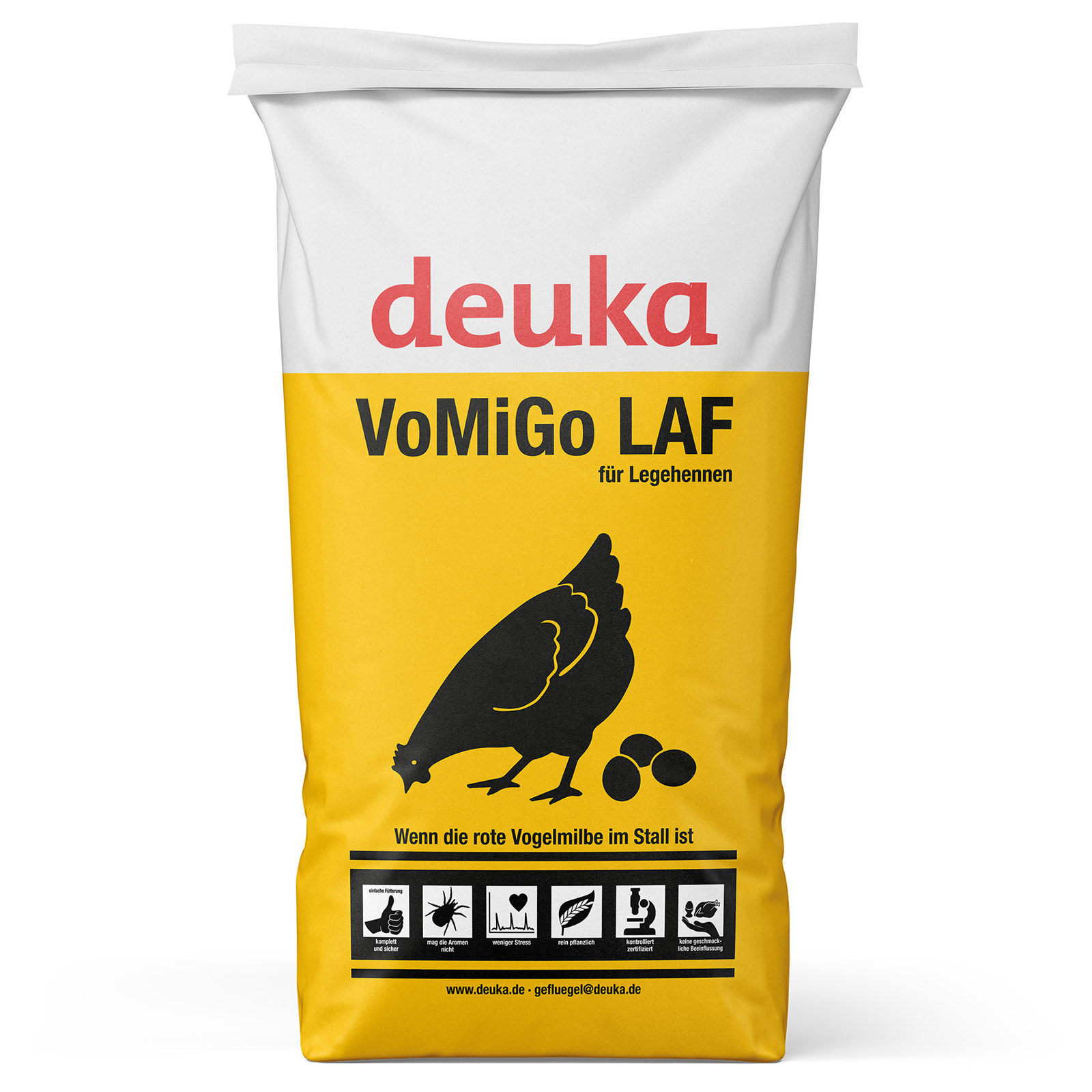 Deuka All-Mash VoMiGo LAF Pellet Chicken Feed for bird mite 25 kg