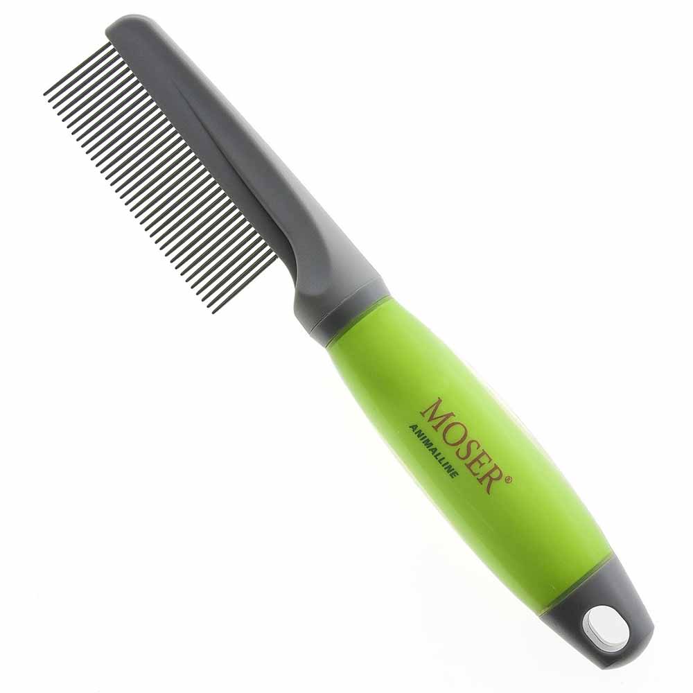 Moser grooming comb with gel handle