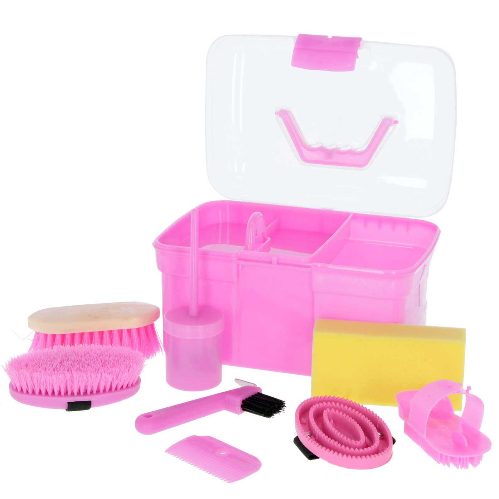 Grooming box with contents for children pink