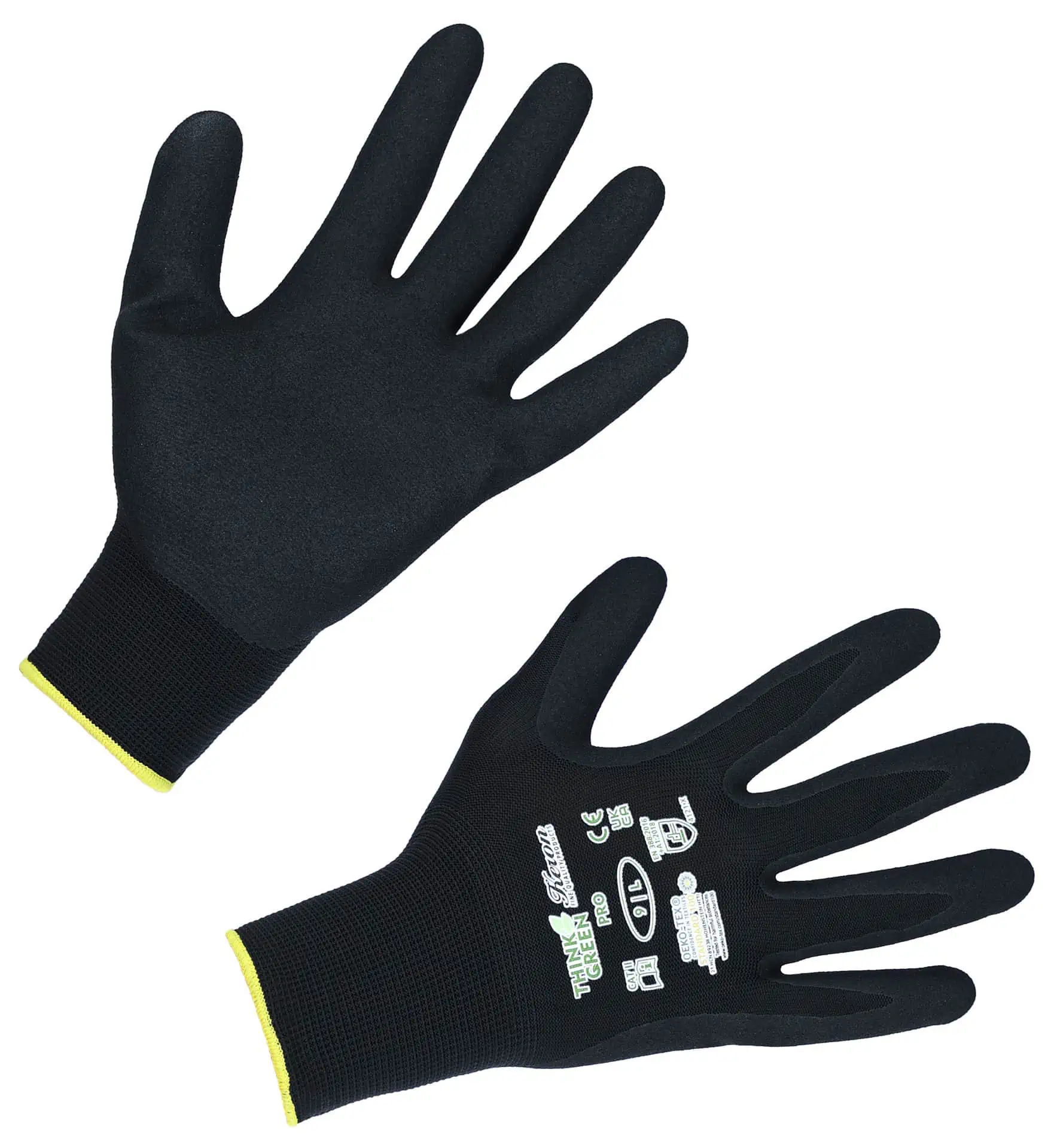 Glove ThinkGreen Pro black, Nitrile Foam