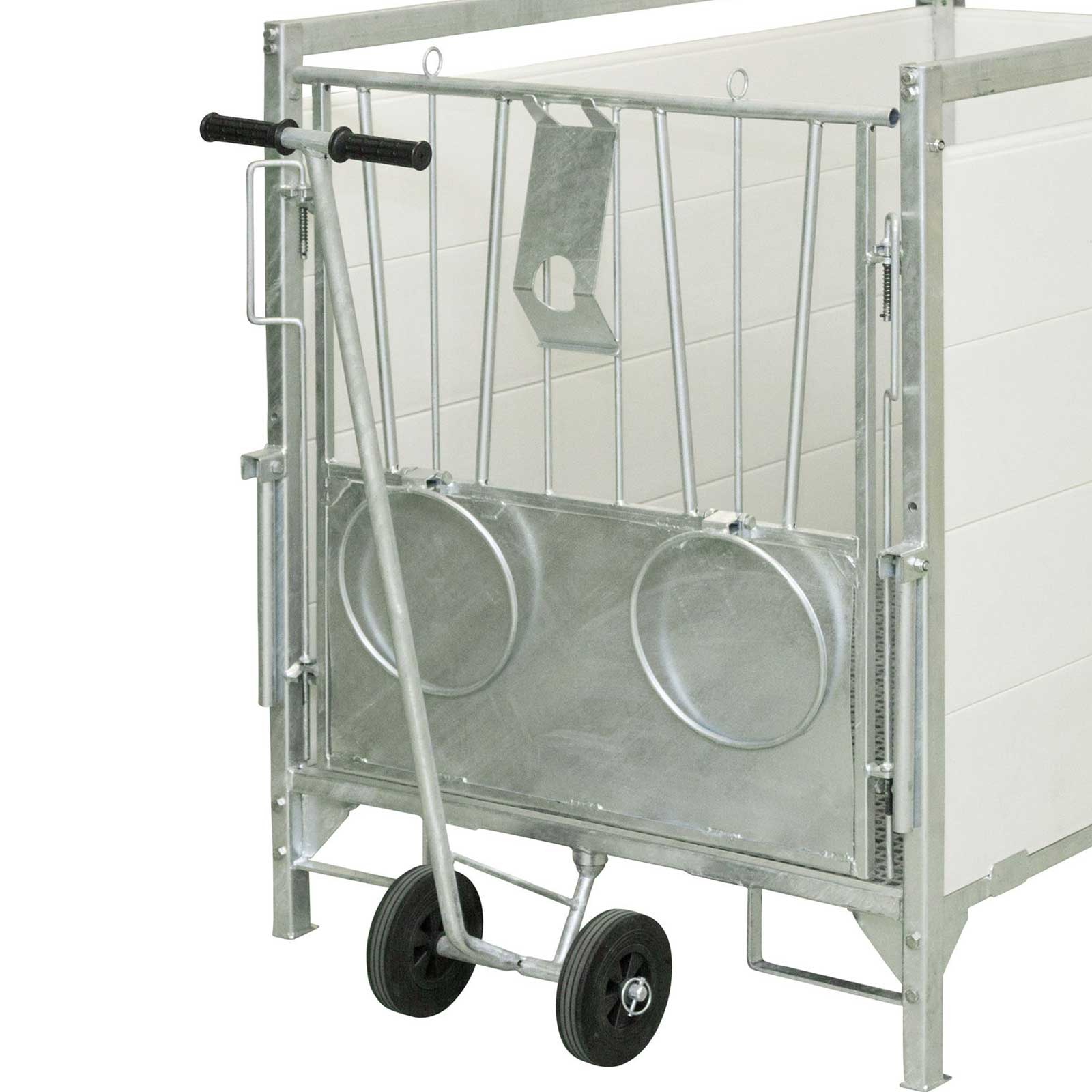 Transport device for calf box