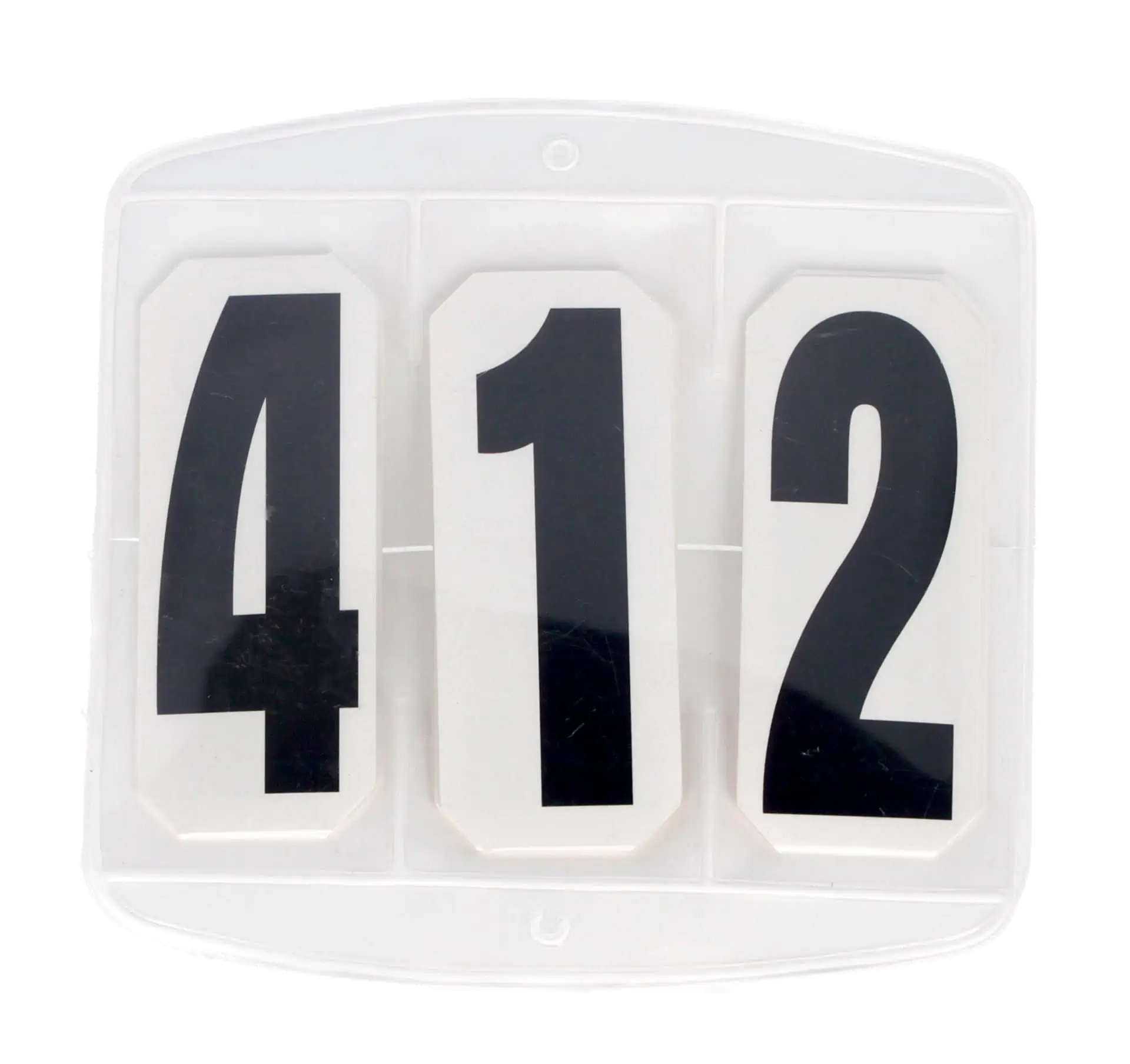 Tournament numbers, 3-digit, velcro fastener, in pairs