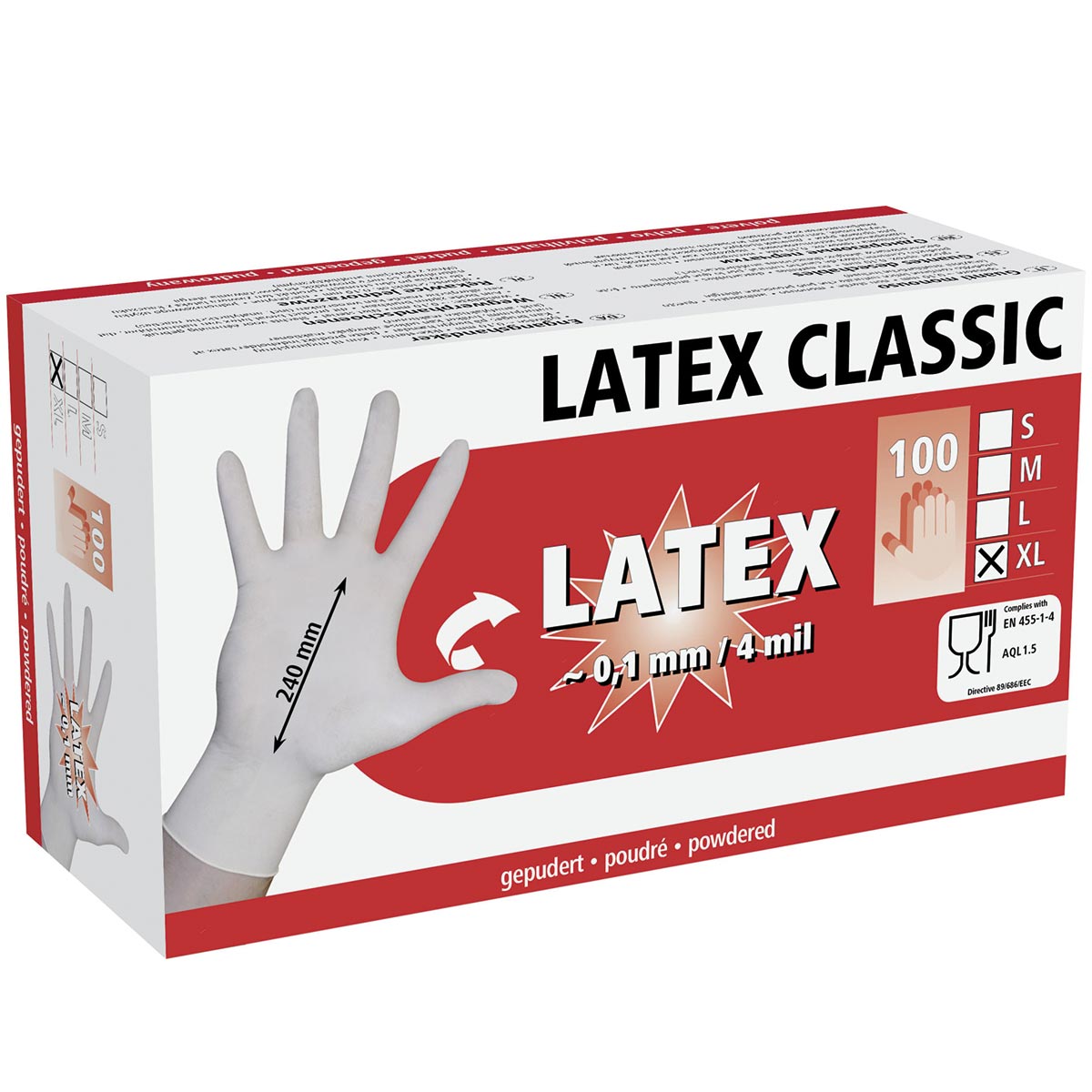 Disposable Gloves Latex Classic