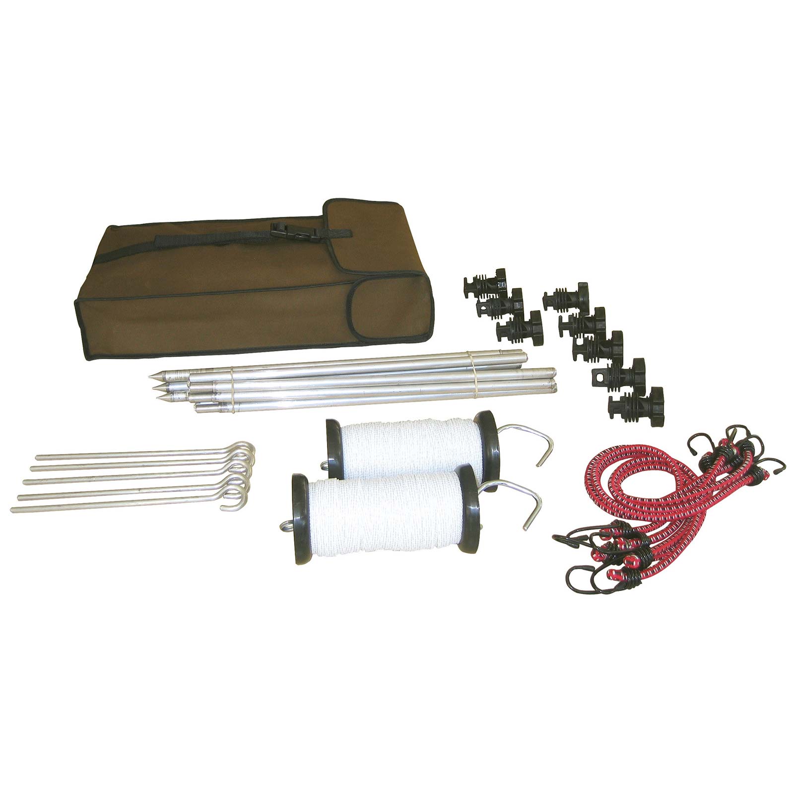 Portable fence kit f. trekking complete with energizer B40