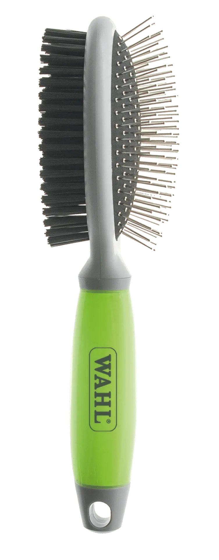 Wahl two-sided fur brush with gel handle