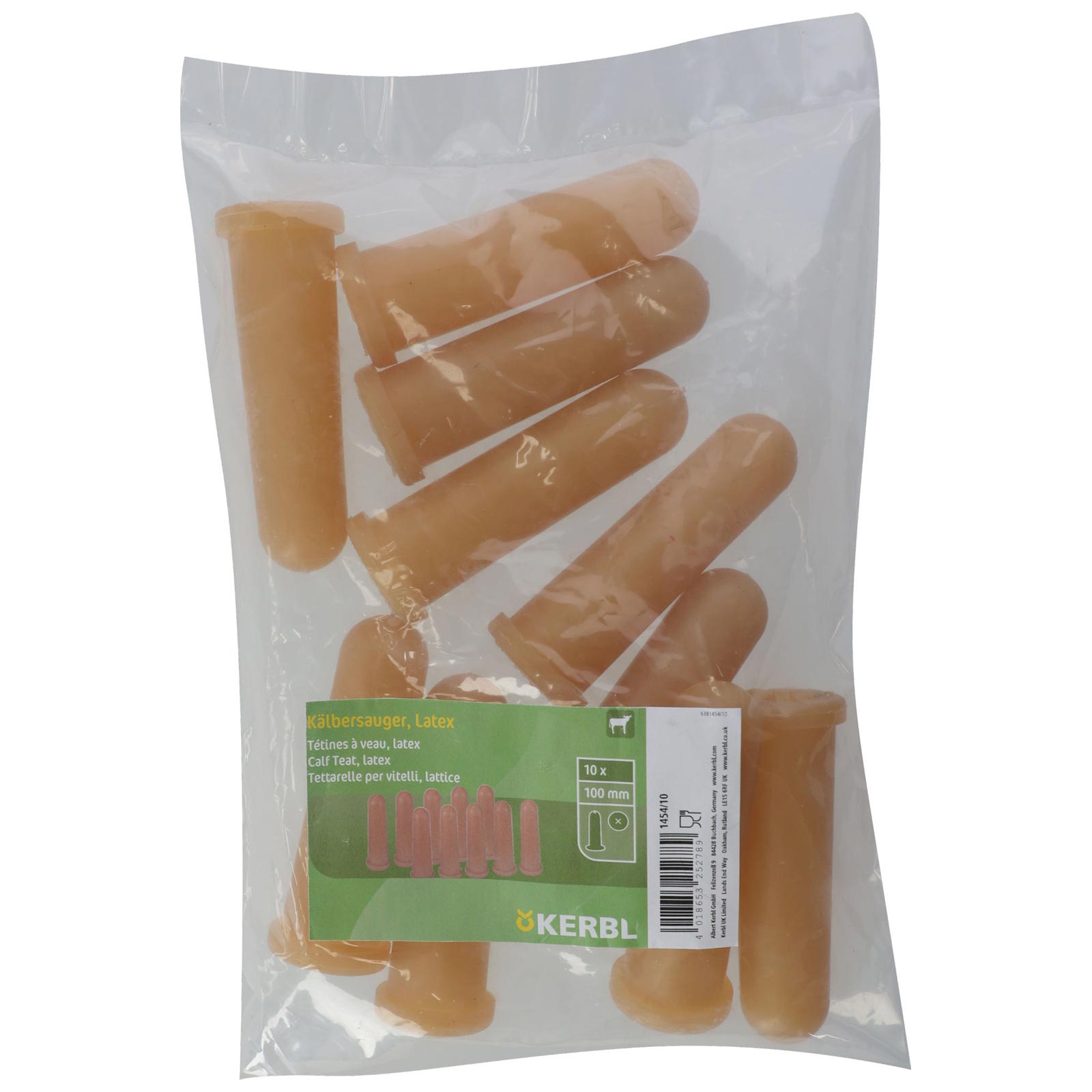 Calf Teat Latex beige 100 mm (10 pcs.)