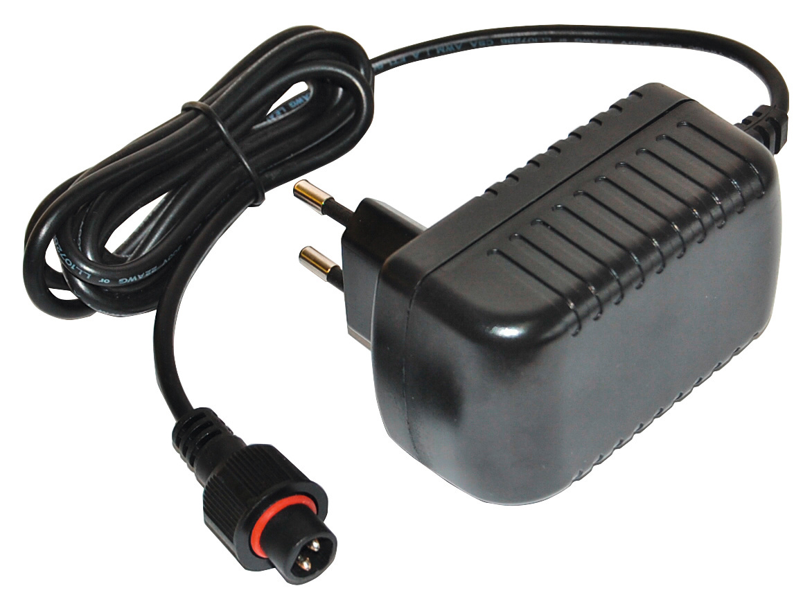 Power adapter for duo power electric fence device with screw cap