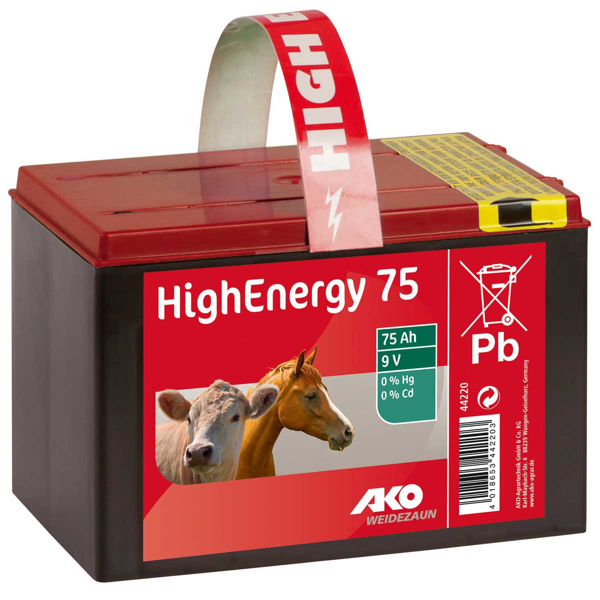 AKO HighEnergy Saline dry battery 9V 75 Ah