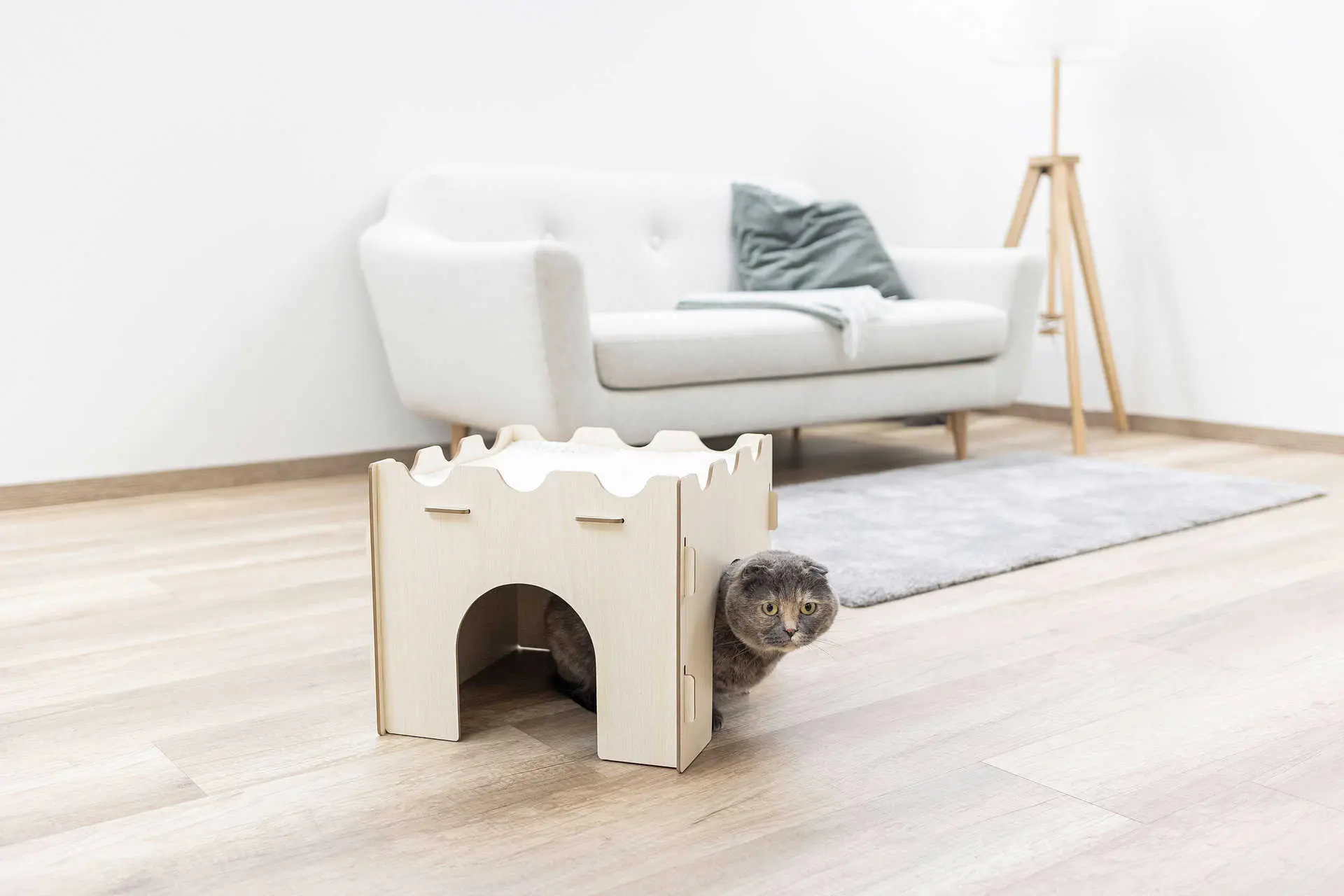 Cat Castle 37 x 37 x 30 cm with Cushion