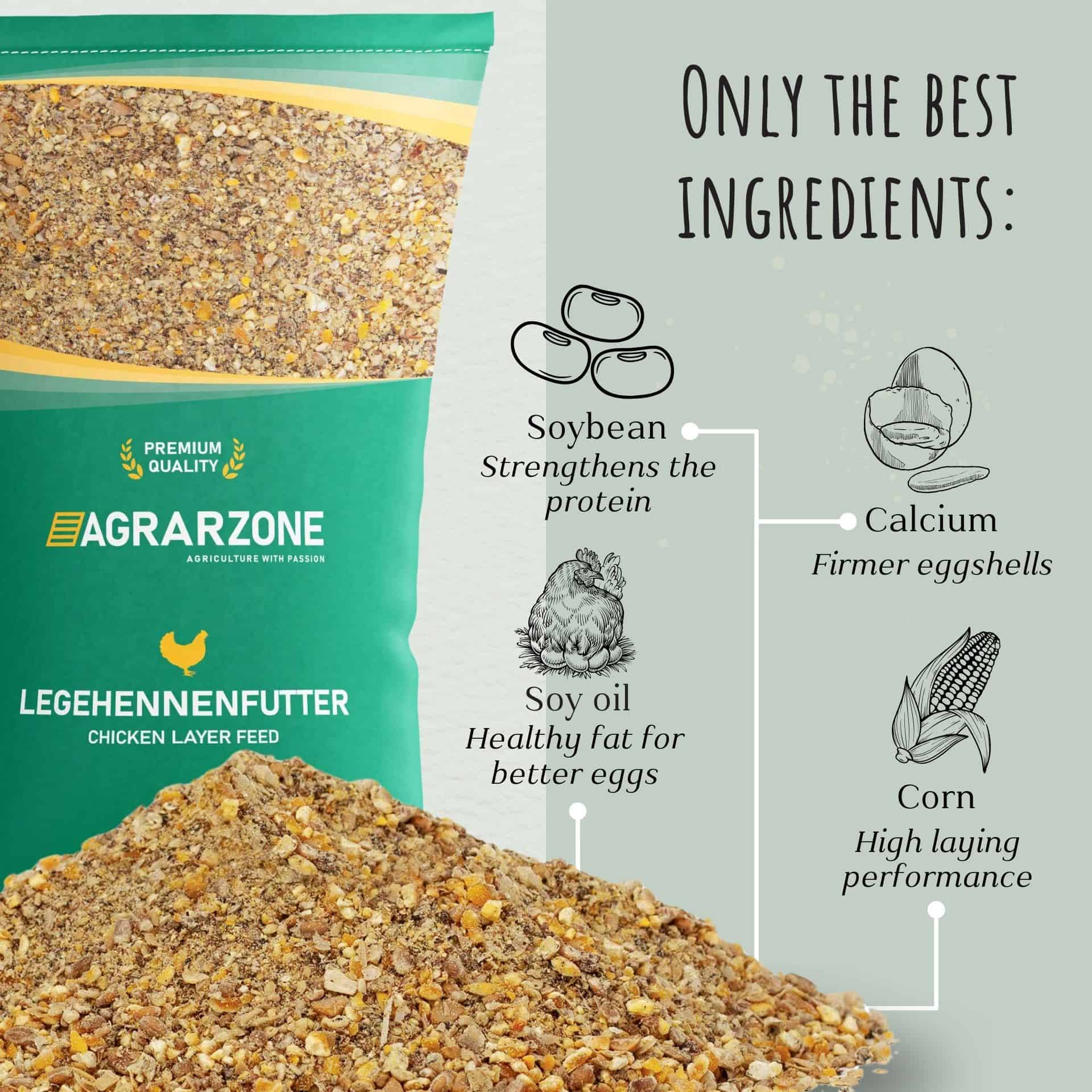 Agrarzone Chicken Layer Feed Premium Laying Meal 25 kg