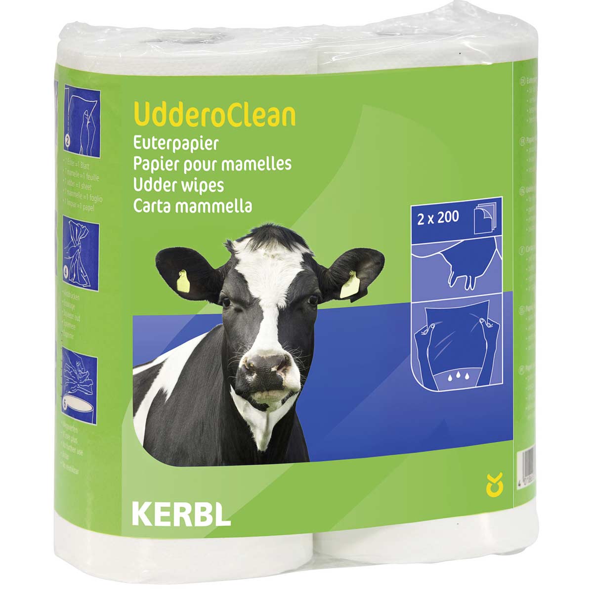 Udder paper Uddero Clean fordry and wet 2 x 200 sheets