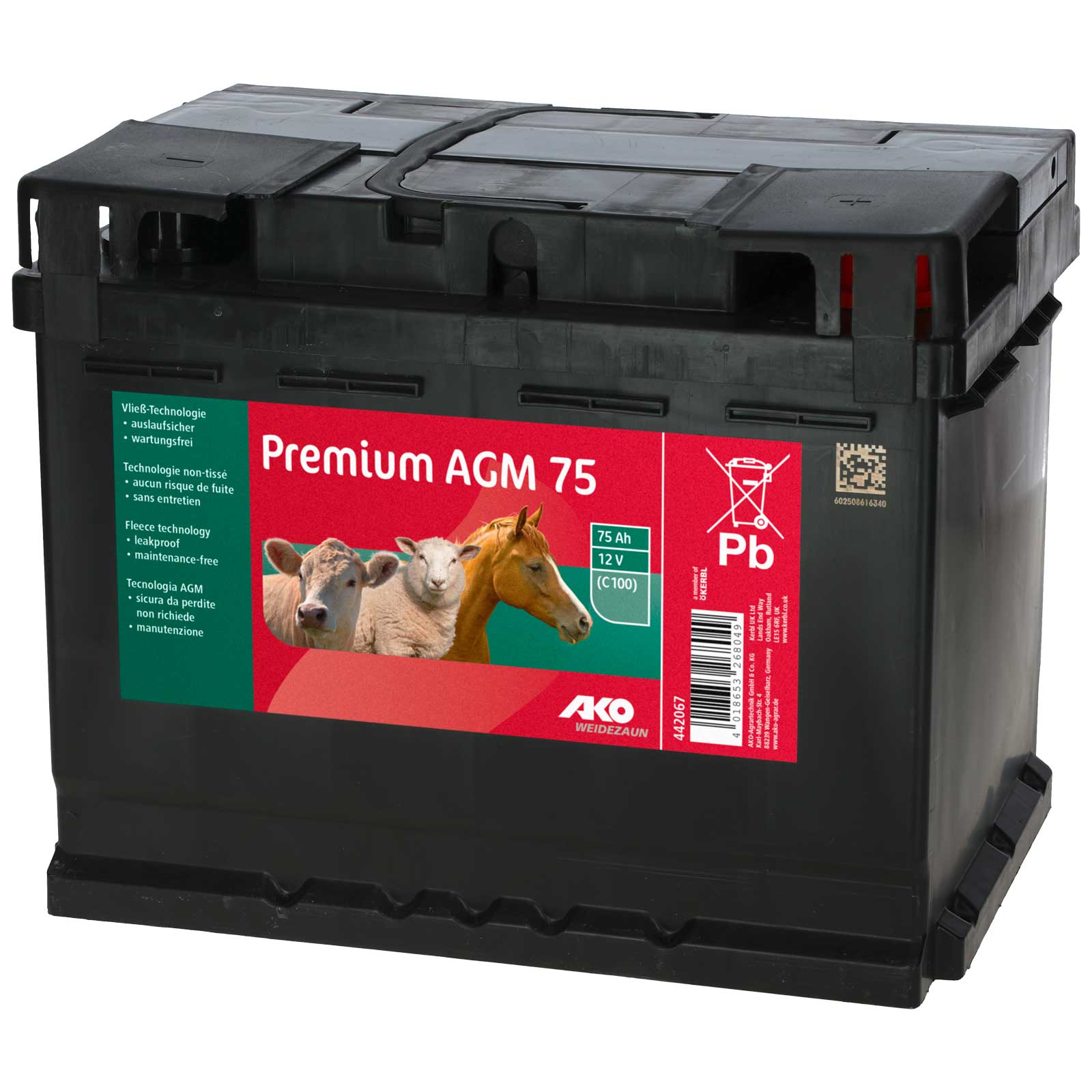 Premium AGM Battery 12V 75Ah