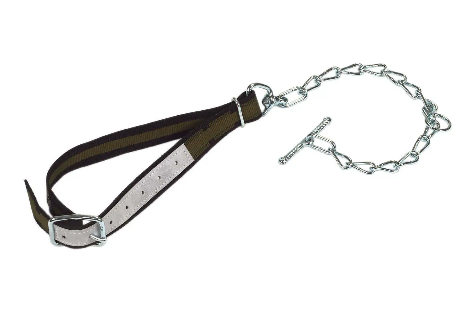 Calf connector with neck strap 100 x 4 cm, chain piece,toggle