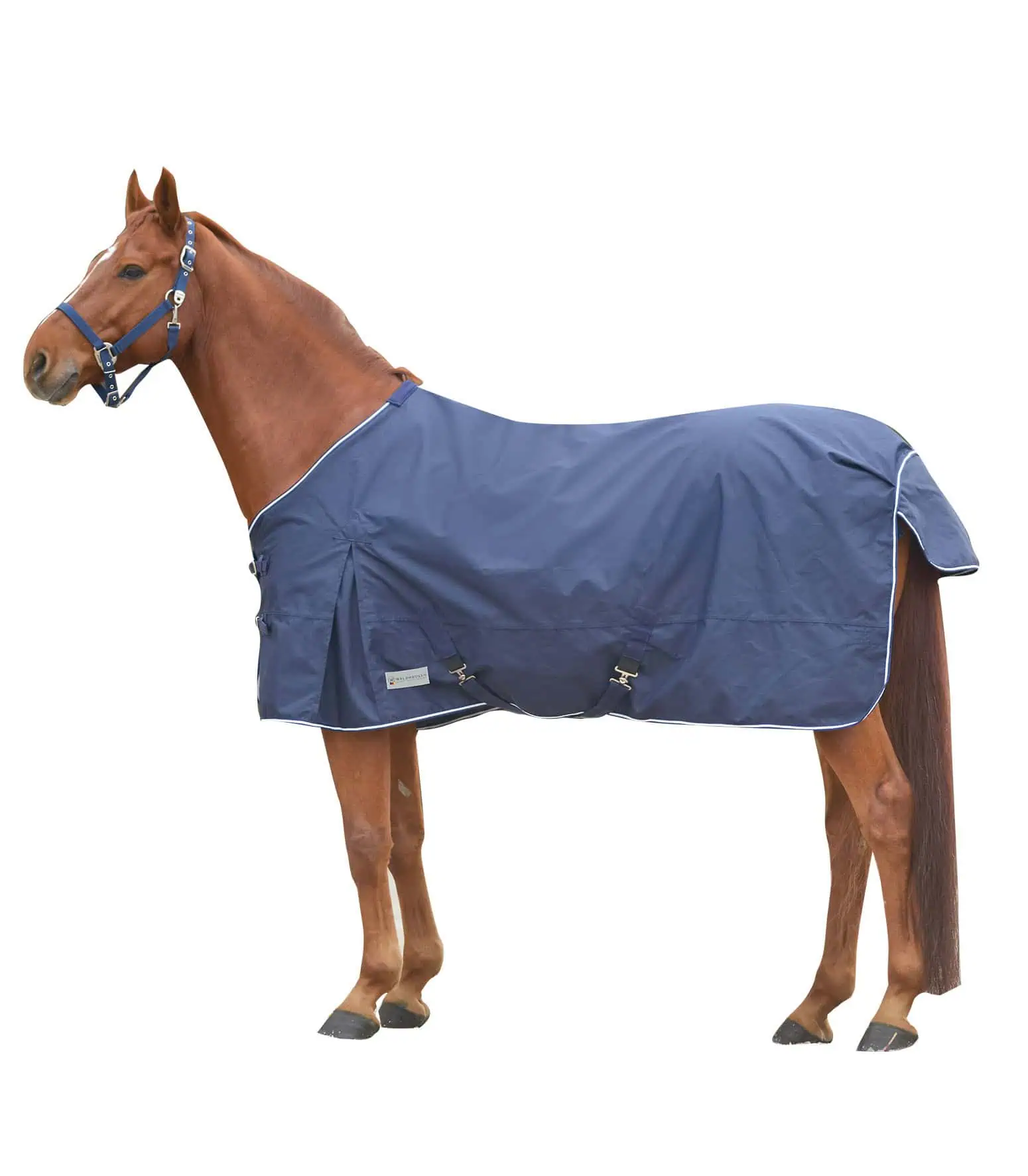 COMFORT turnout rug with crossover straps night blue 105