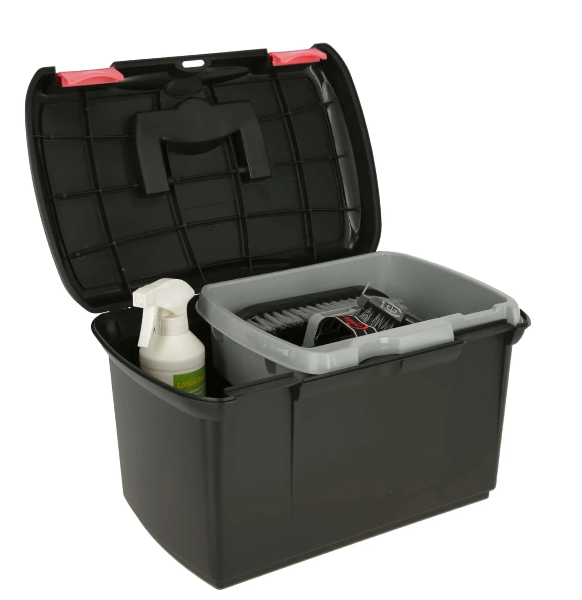 Grooming Box Arrezzo blck/fchs with Removable Insert