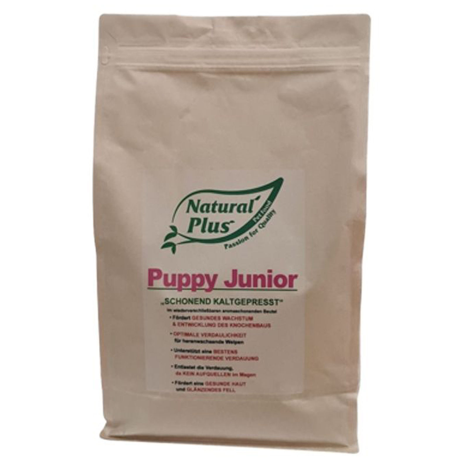 Natural Plus Puppy Junior, cold pressed