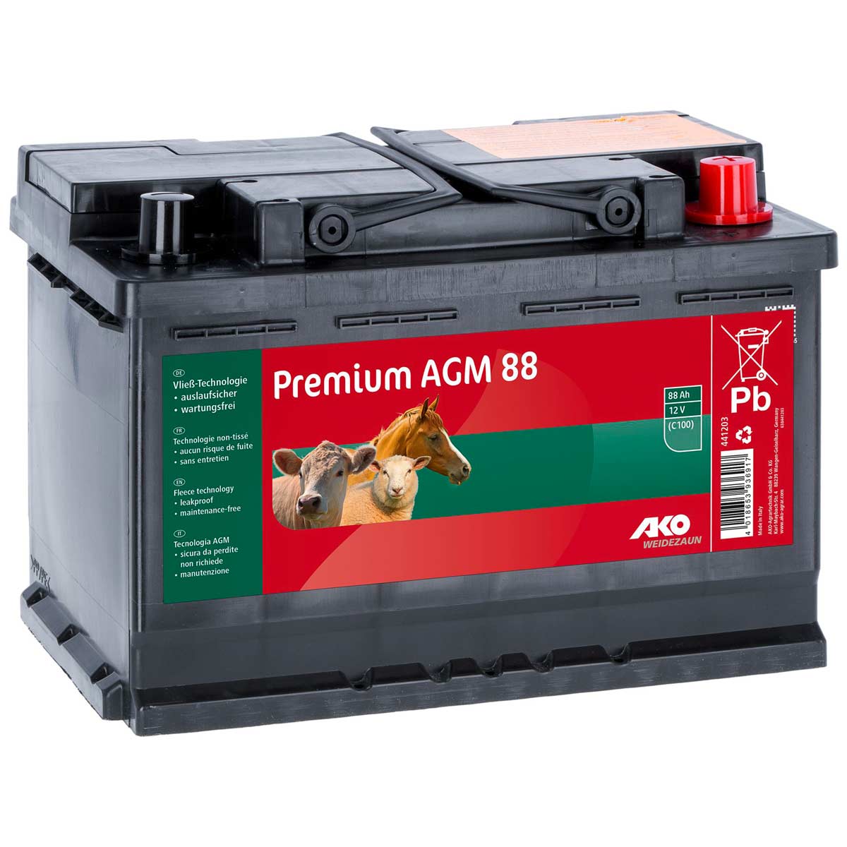 AKO Premium AGM battery 12 V 88-110Ah 88 ah