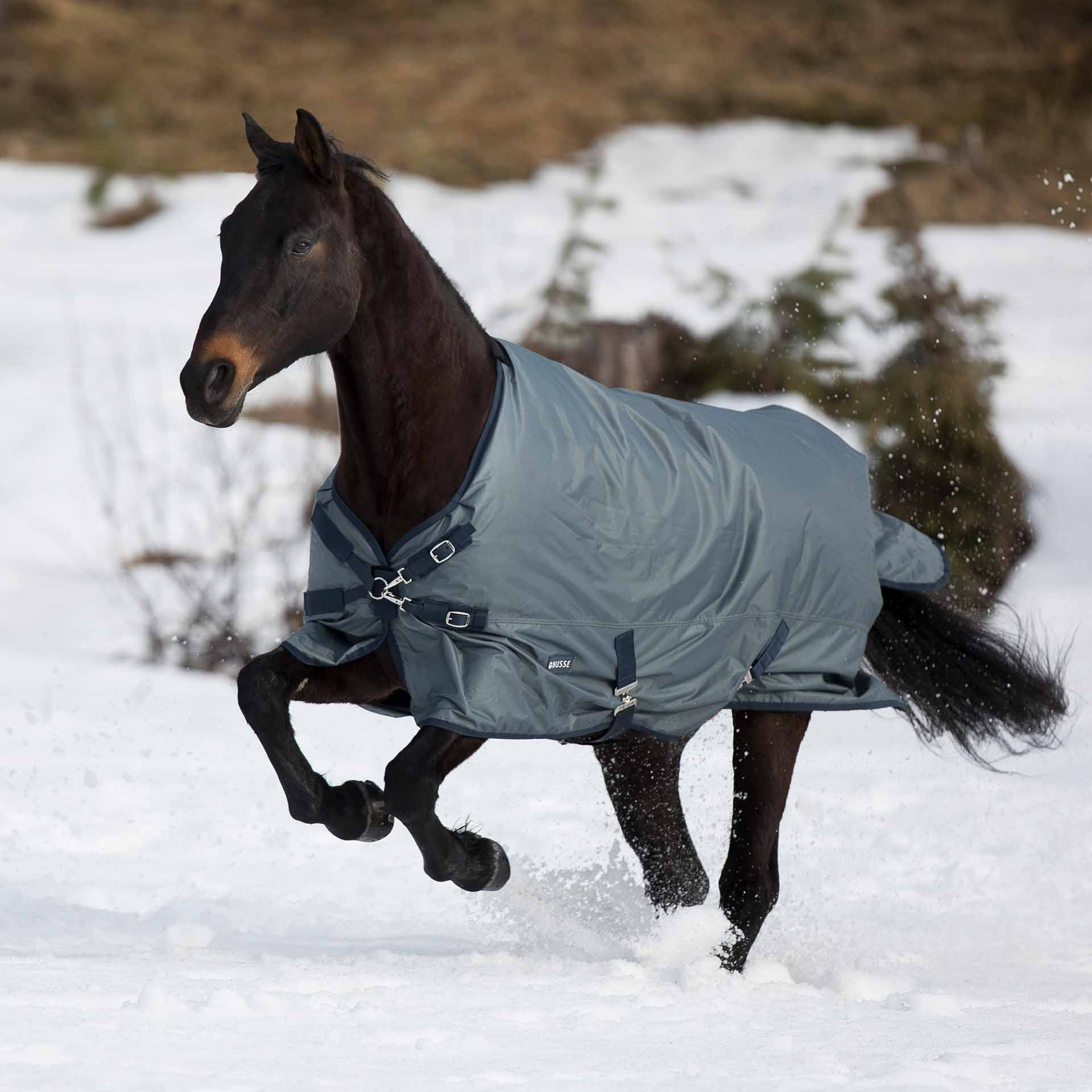 BUSSE Turnout Rug WINDCHILL 200 115 gray/navy
