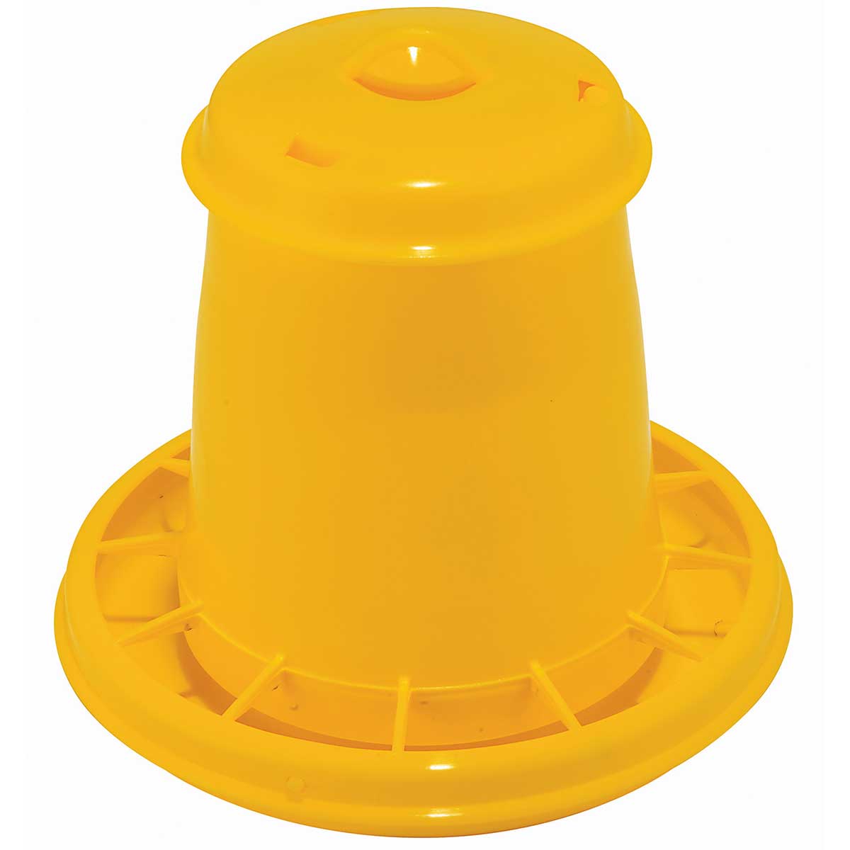 Feeder for poultry plastic yellow 2,5 L
