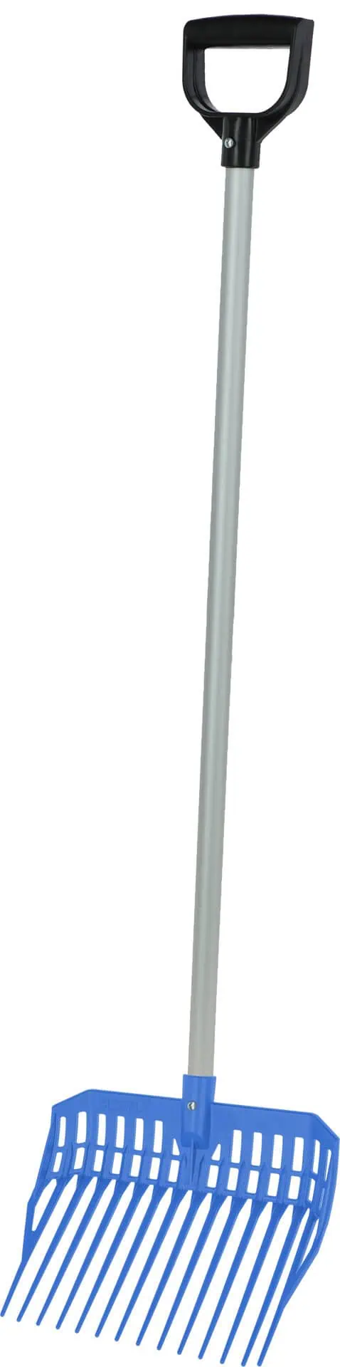 Manure fork with handle for children, royal blue