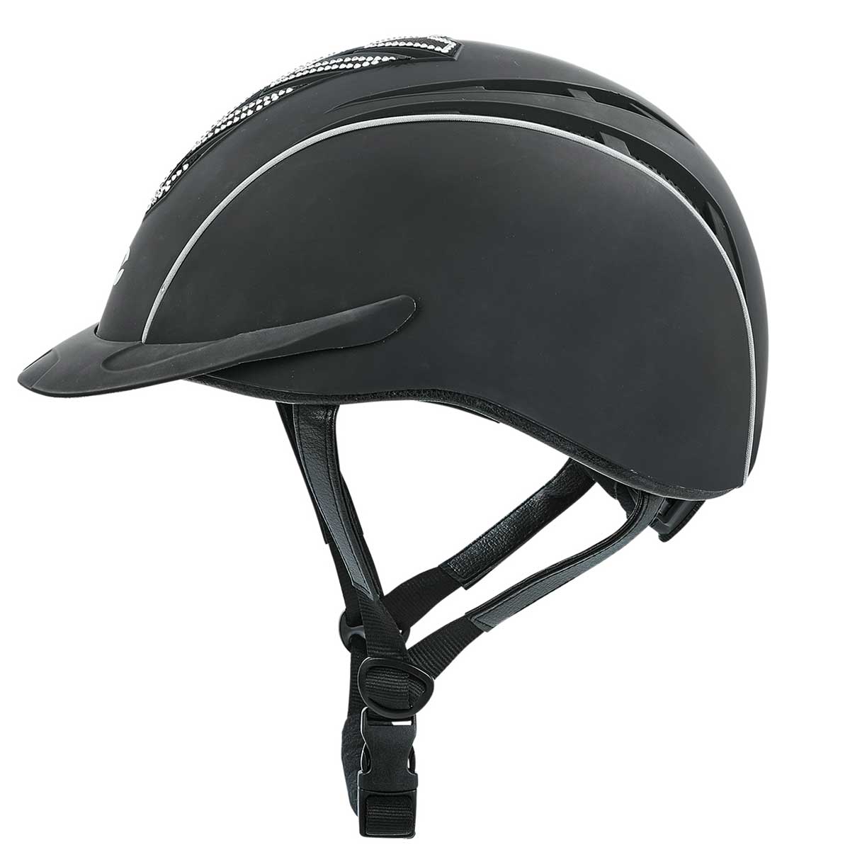 BUSSE Riding Helmet CALAIS black (crystal) S