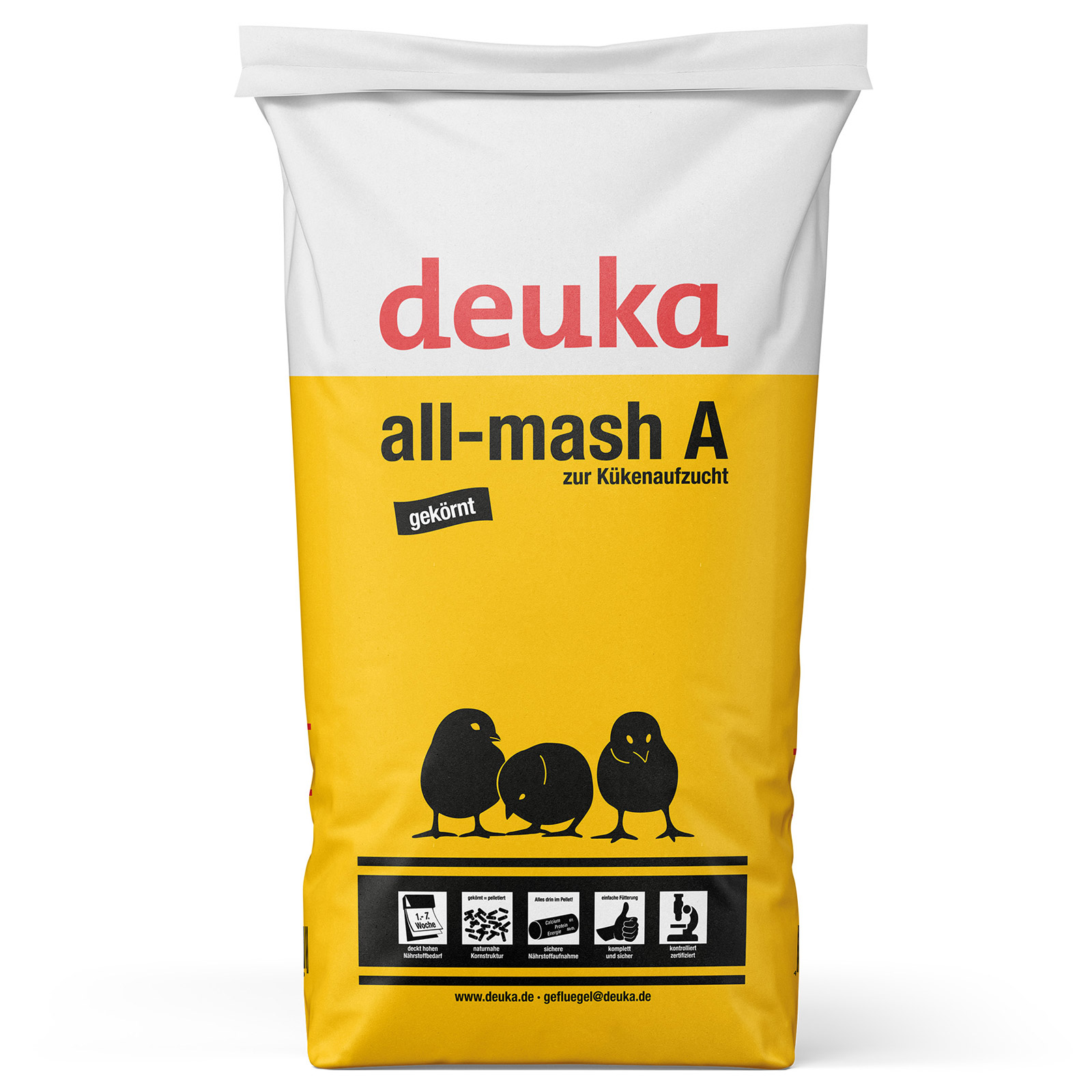 Deuka All-Mash A Pellet without COCC Chick Feed 25 kg