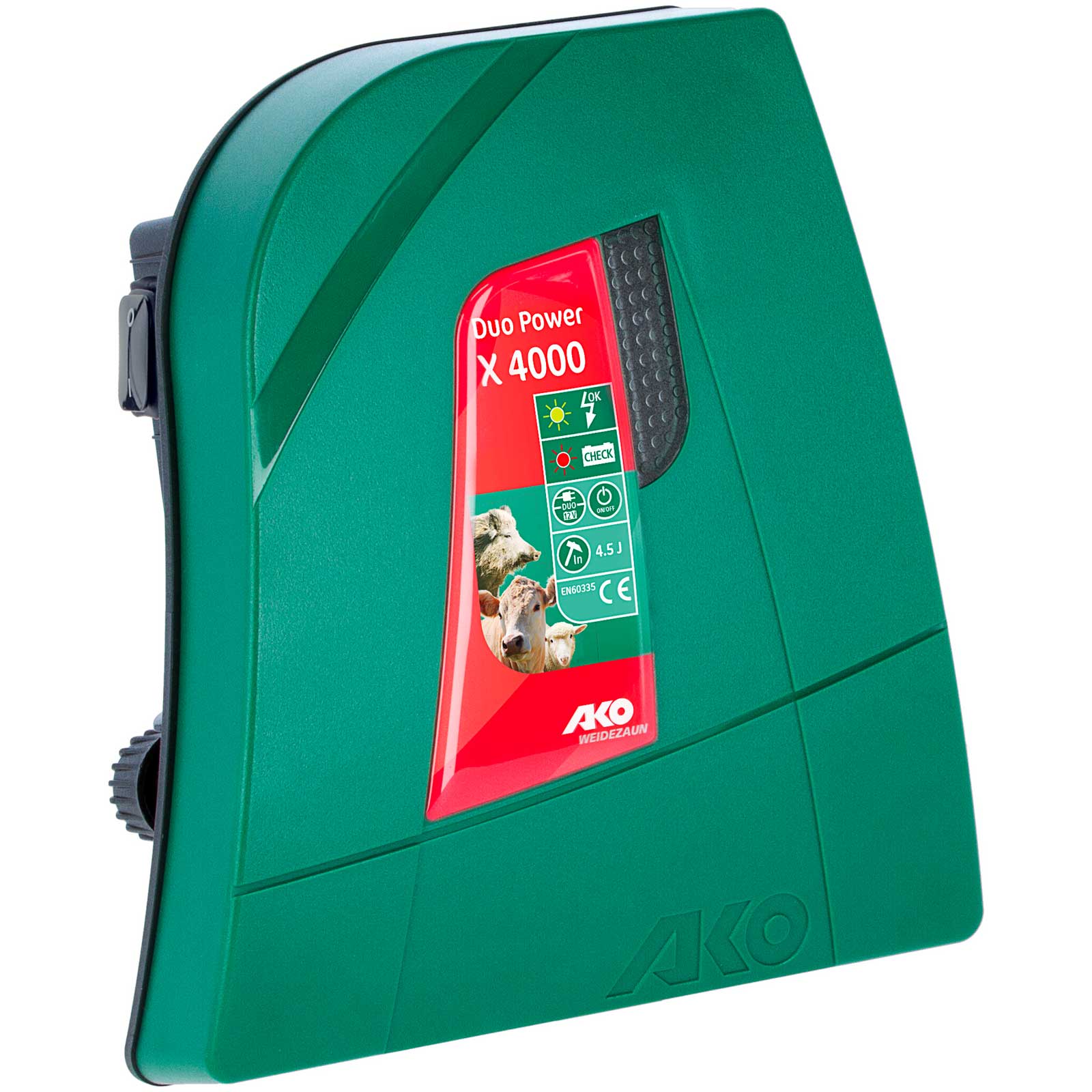 AKO Duo Power X 4000 electric fence energiser DUO 12V / 230V, 4,5 joules