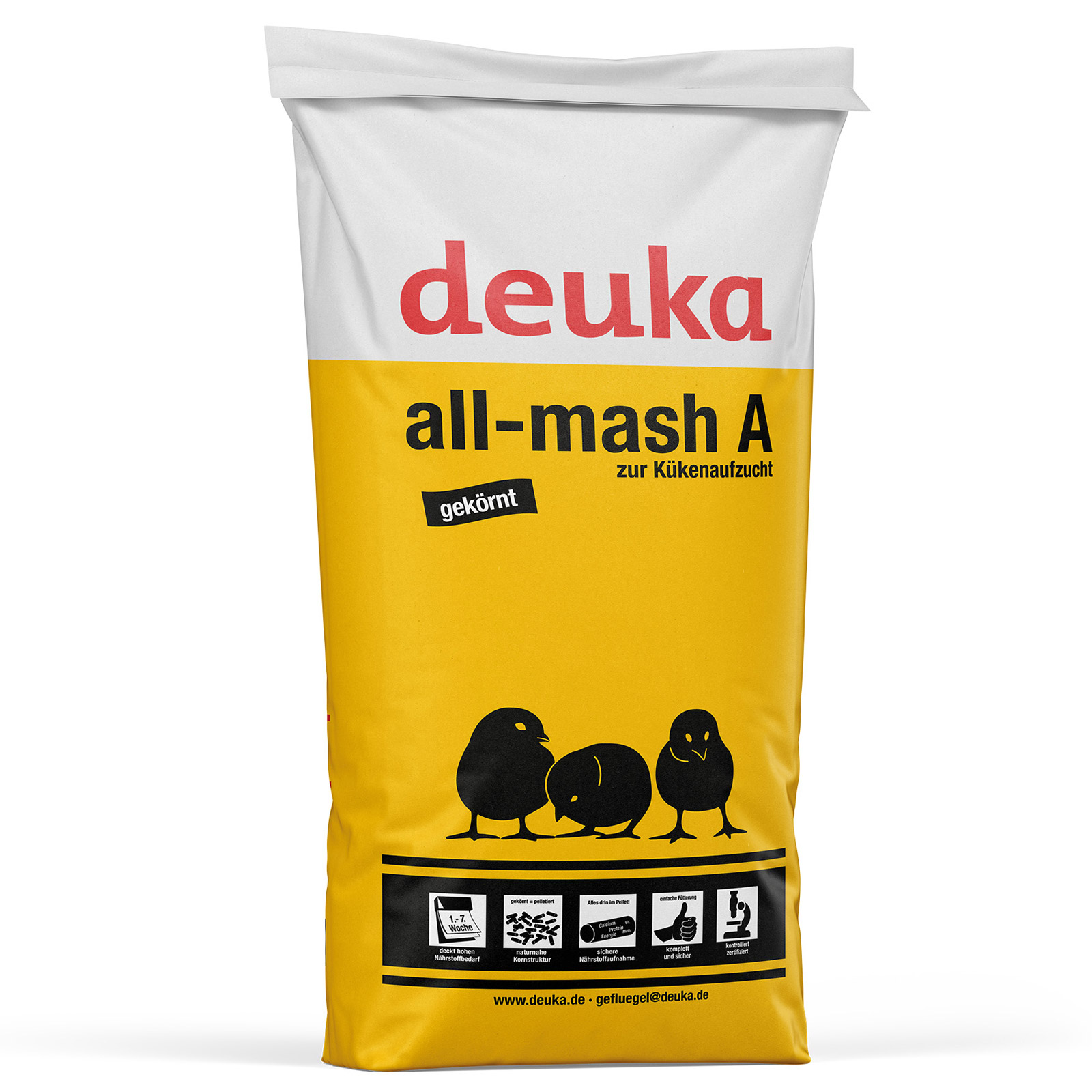 Deuka All-Mash A Pellet without COCC Chick Feed 25 kg