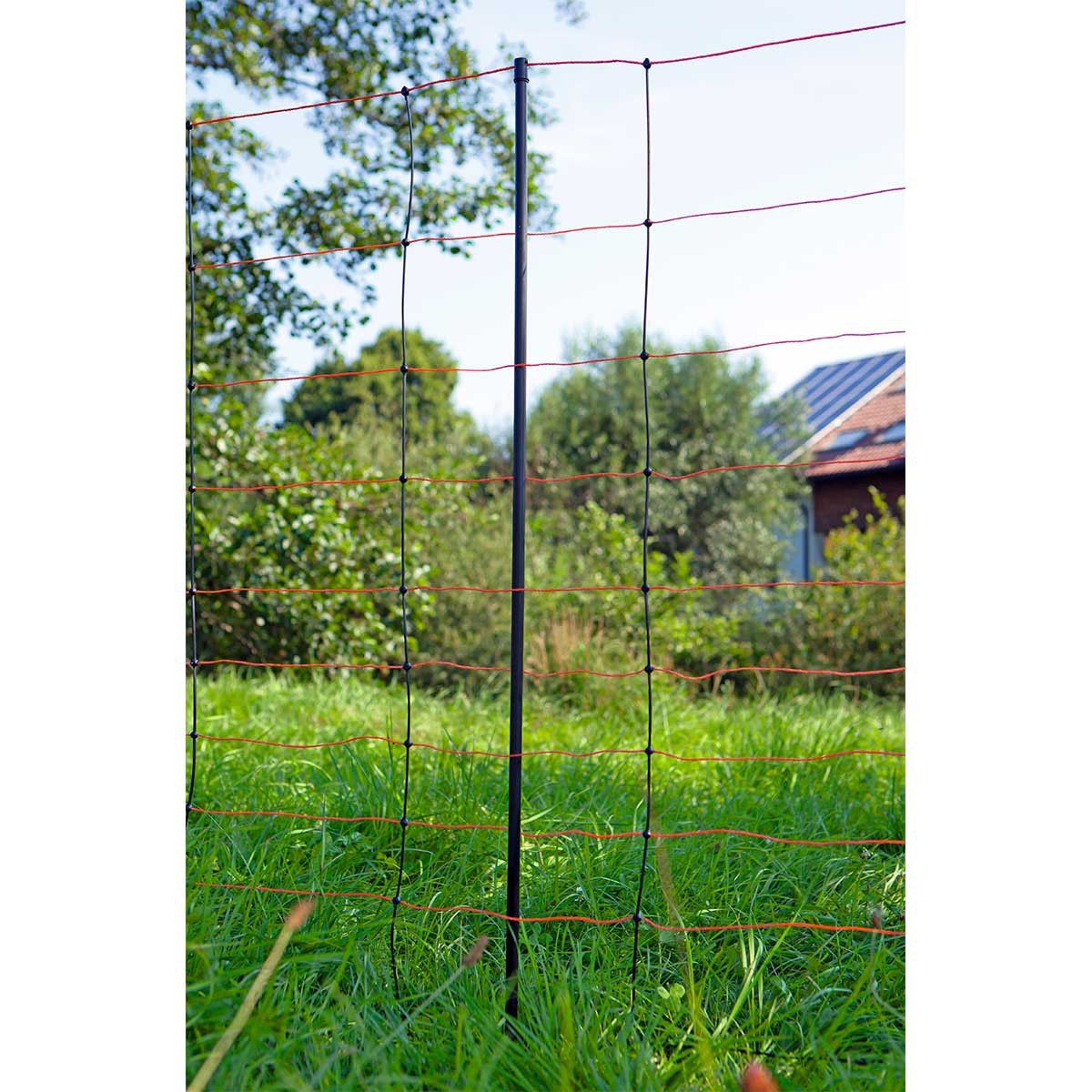 Replacement post for pasture net, double tip, black 112 cm