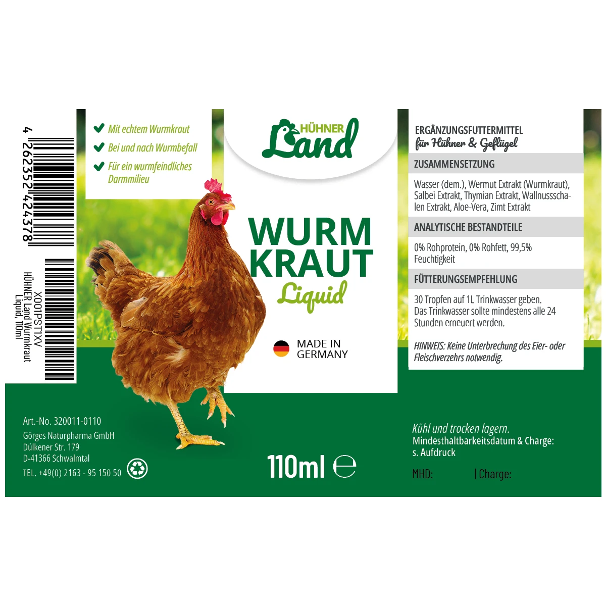 Wurmkraut Liquid Chicken 110 ml
