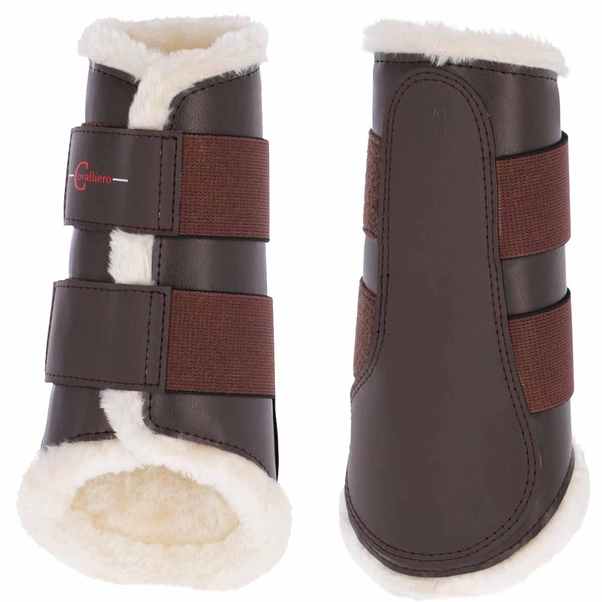 Covalliero Dressage Gaiters brown full front