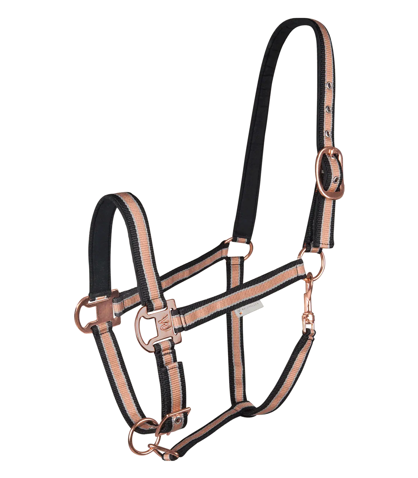 Shine Halter black/rose gold Pony