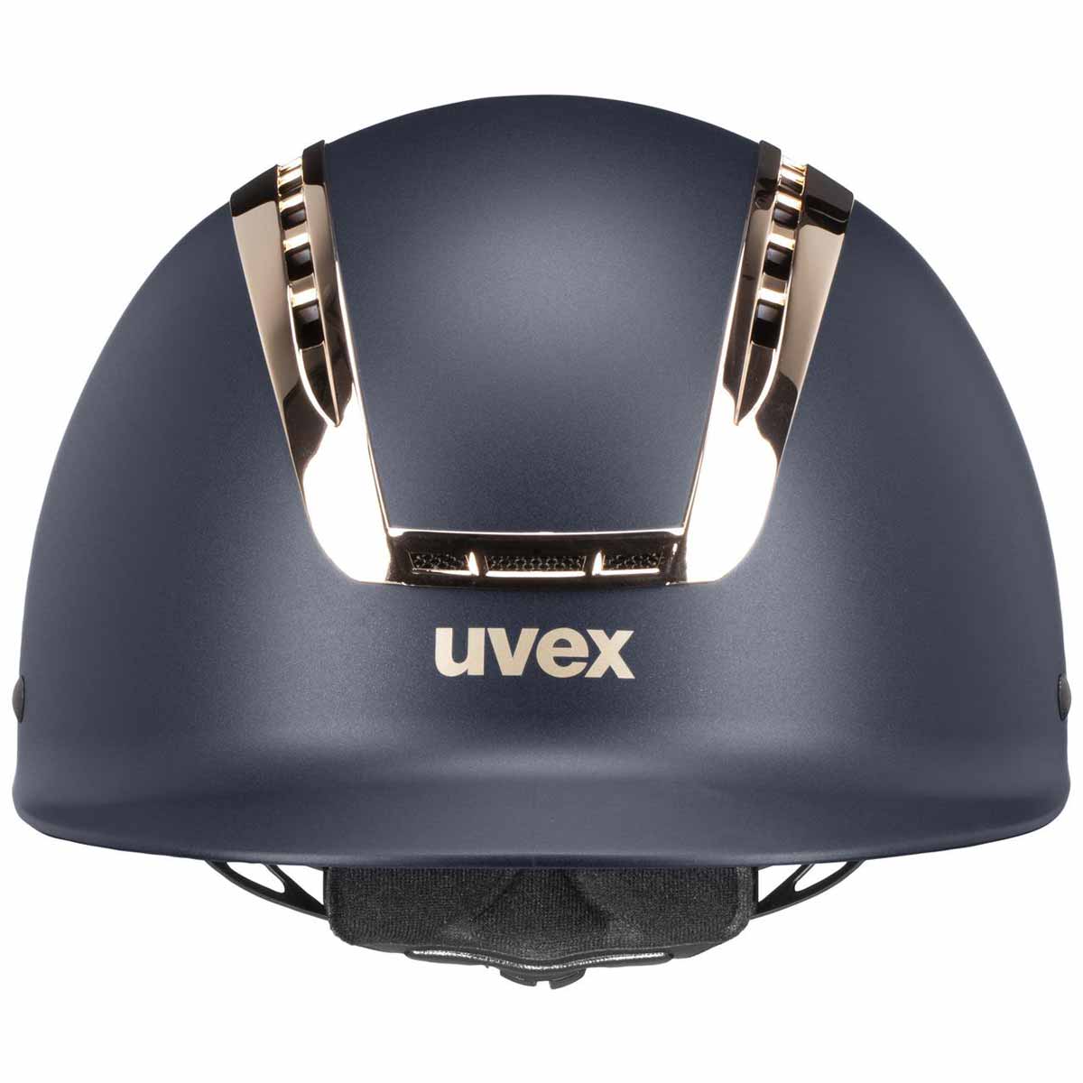 uvex suxxeed chrome riding helmet black mat - silver S